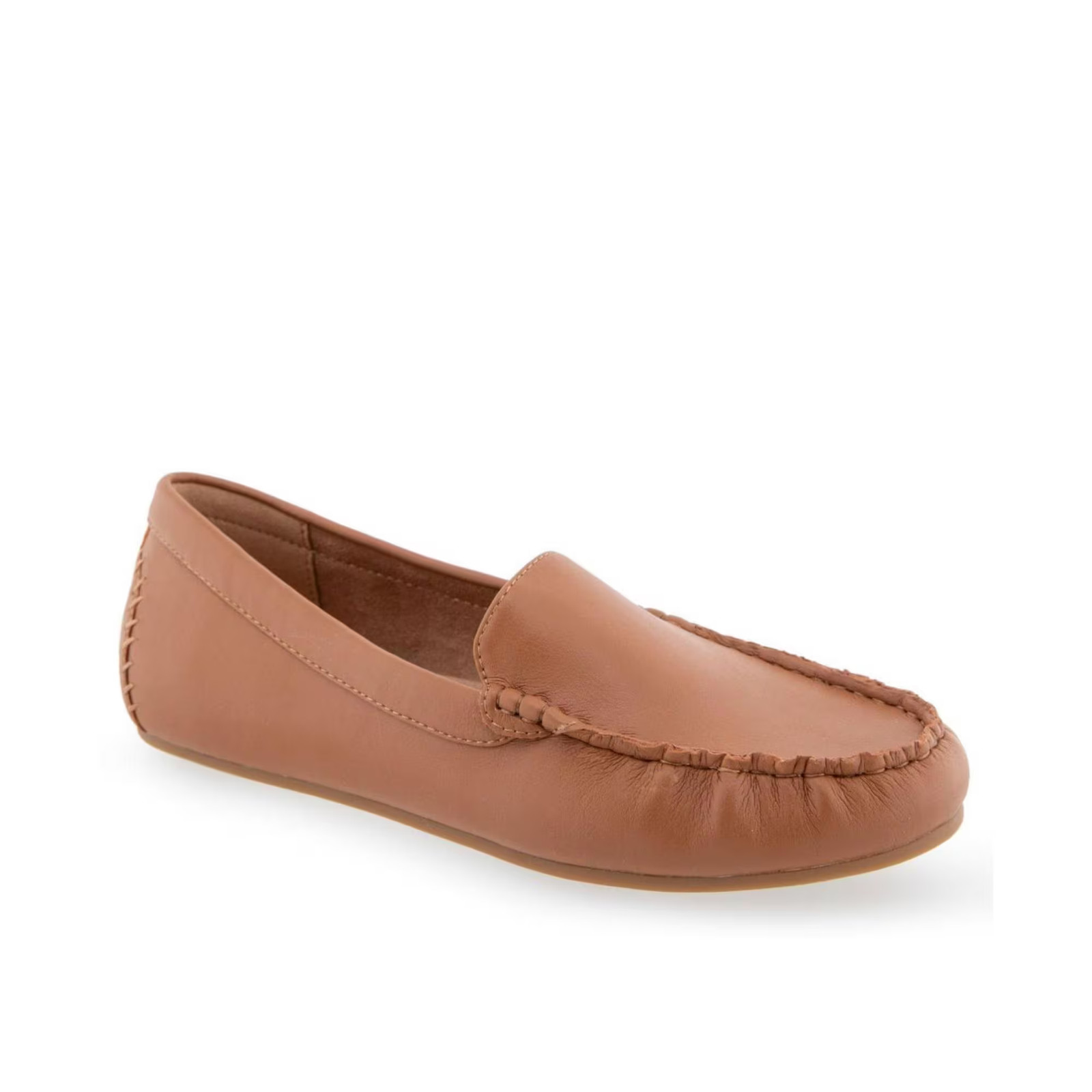 Women's Aerosoles Over Drive Driving Style Loafers Tan - Faux Leather