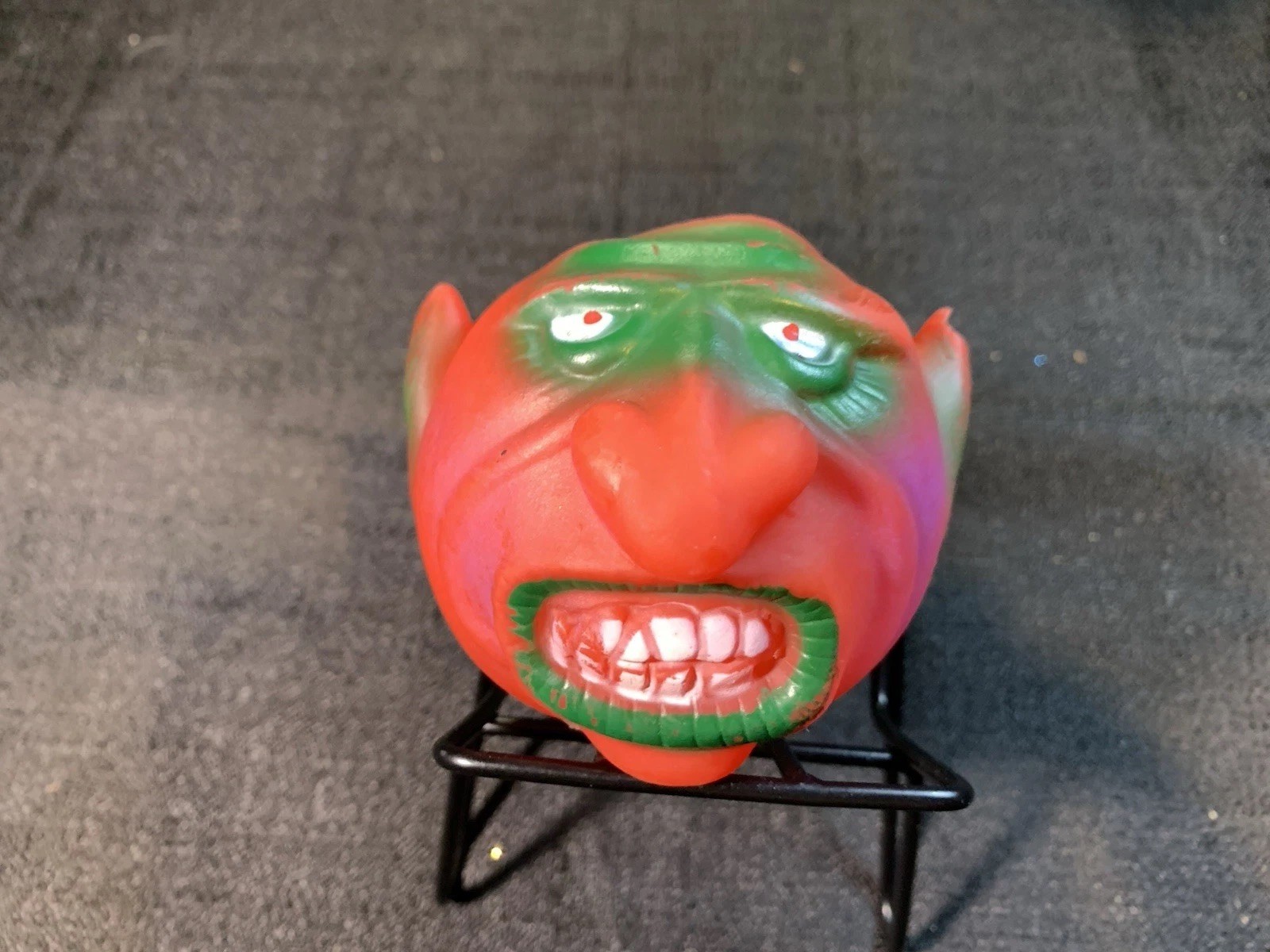 Vintage Crazy Balls Mad Manny Red Devil Rubber Ball by Emson Madballs KO 1980's
