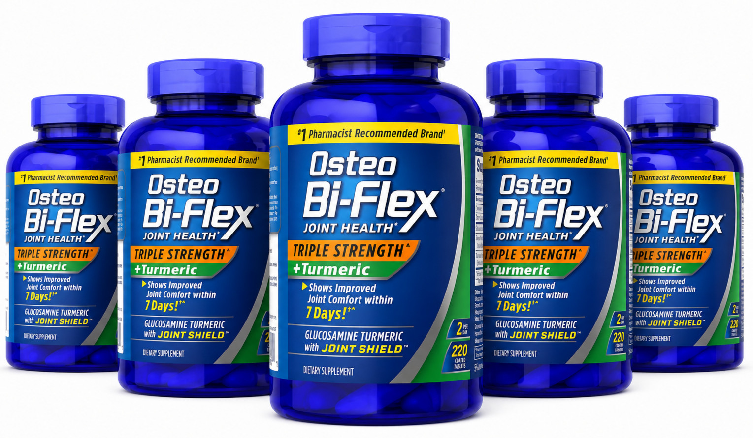 5 Pack Osteo Bi-Flex Triple Strength Joint Health + Turmeric 220 Ct - Exp 2028 5 Pack Osteo Bi-Flex Triple Strength Joint Health + Turmeric 220 Ct - Exp 2028