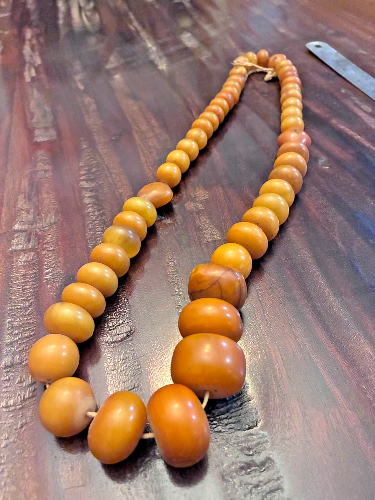 Antique African Copal Amber Trade Beads Antique African Copal Amber Trade Beads