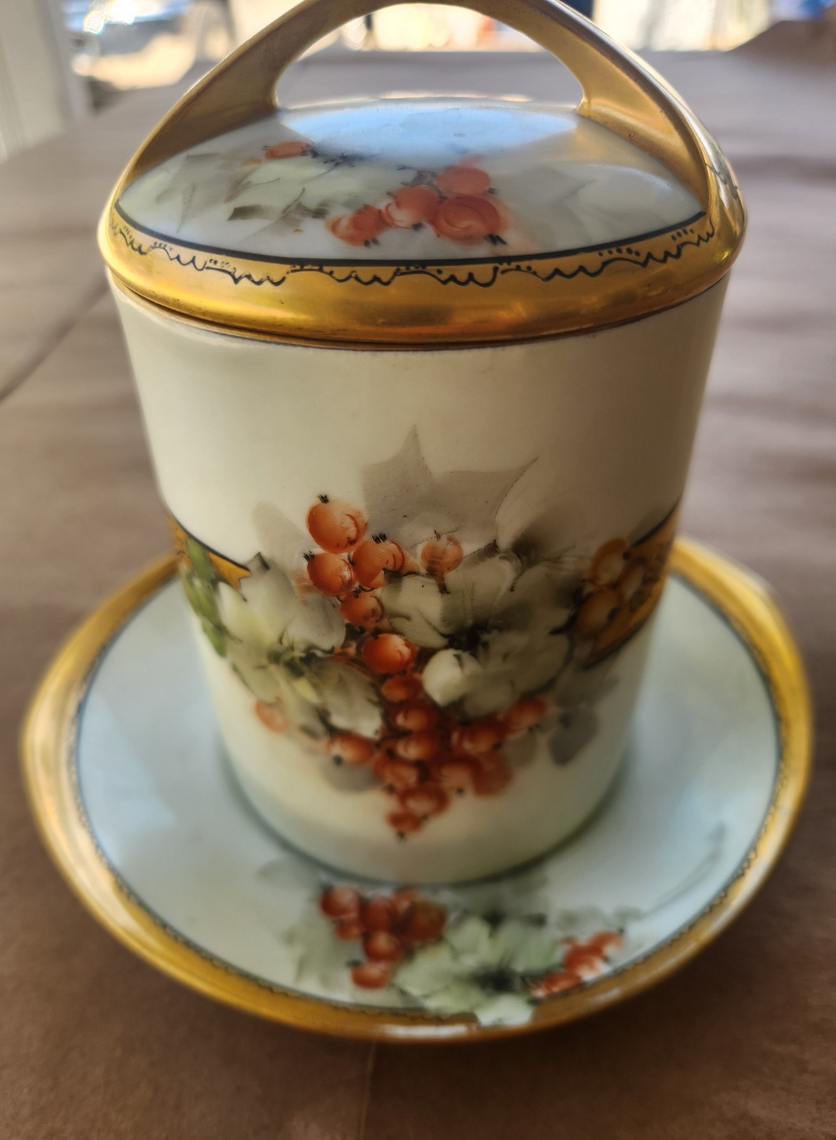 Rosenthal Selb-Bavaria Donatello Porcelain condensed-milk holder 3 piece set