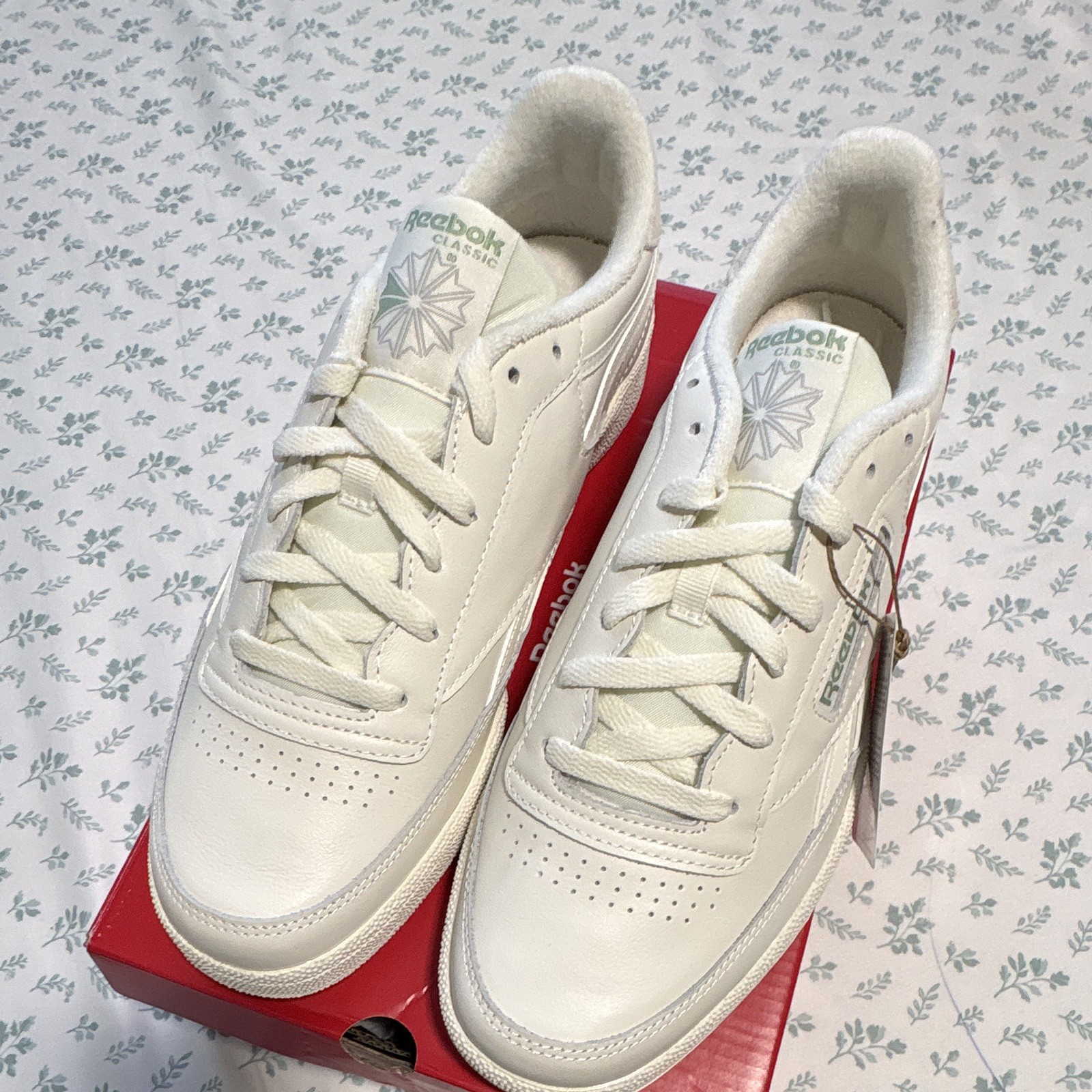Reebok Club C Revenge Classic Low Top Sneakers Chalk/White/Green 100229990