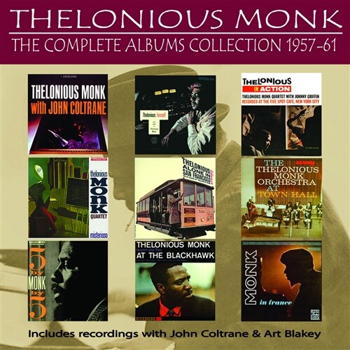 THELONIOUS MONK - COMPLETE ALBUMS COLLECTION 1957-1961 Audio 5 CD Set 9 Albums