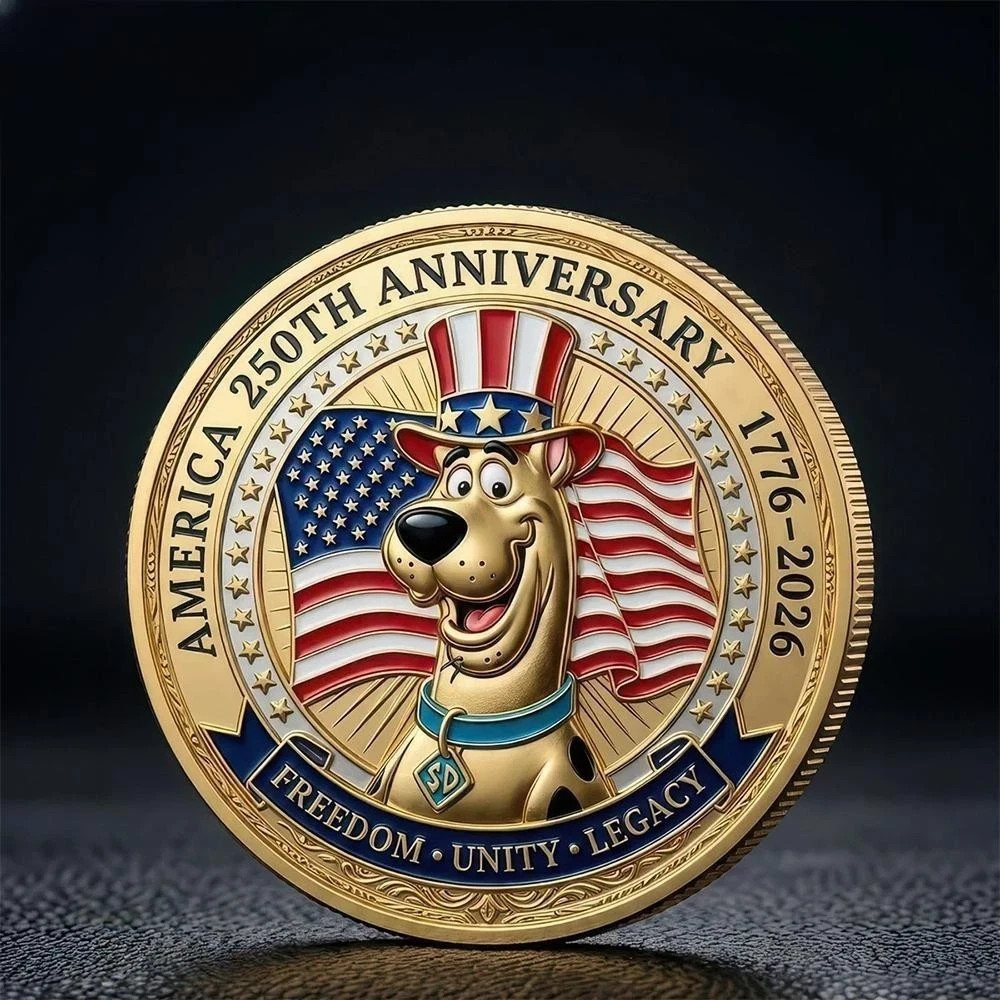 Vintage Scooby Doo America 250Th Anniversary Commemorative Coin Gift For Fans