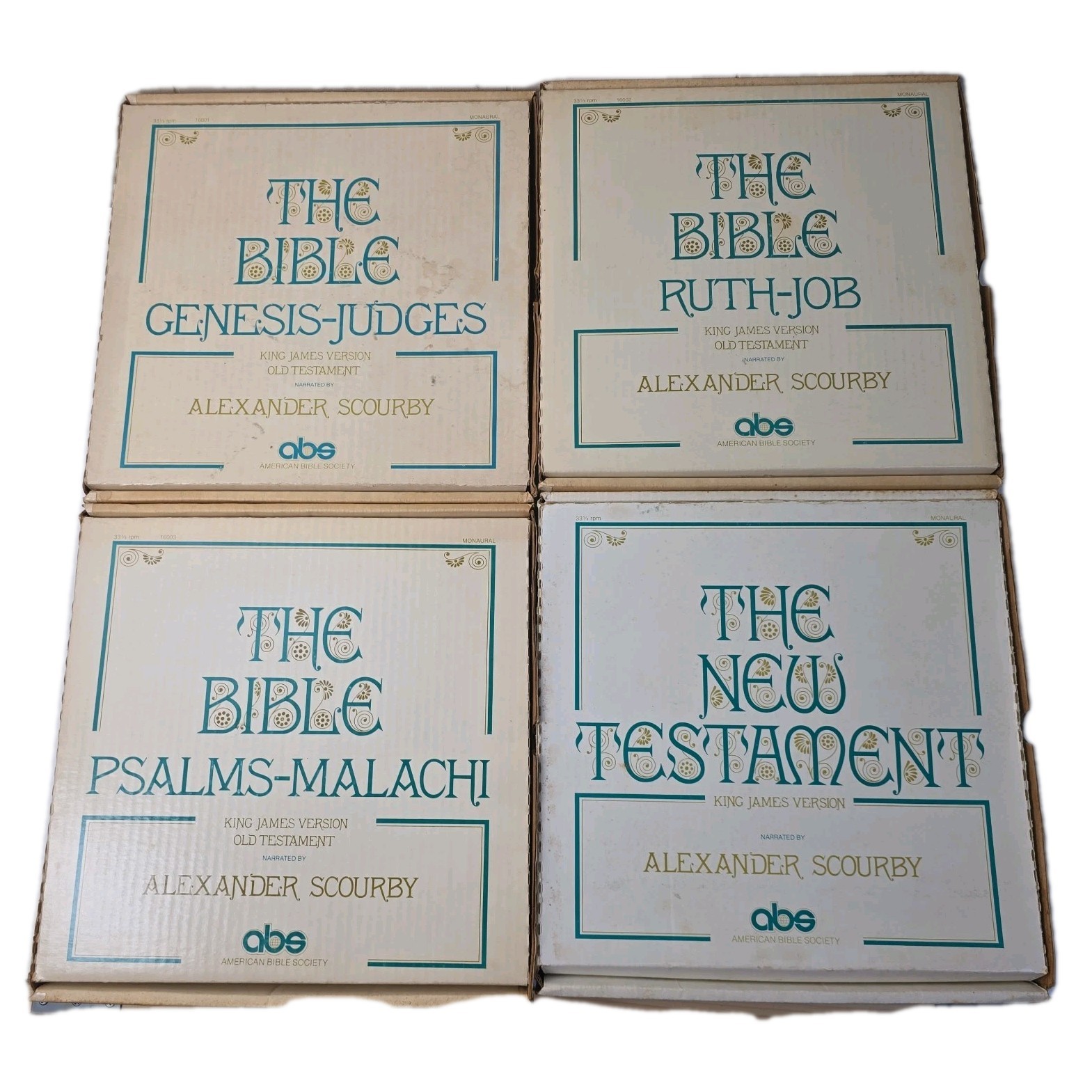 The Holy Bible LP Box Set Alexander Scourby ABS Complete Audiobook The Holy Bible LP Box Set Alexander Scourby ABS Complete Audiobook