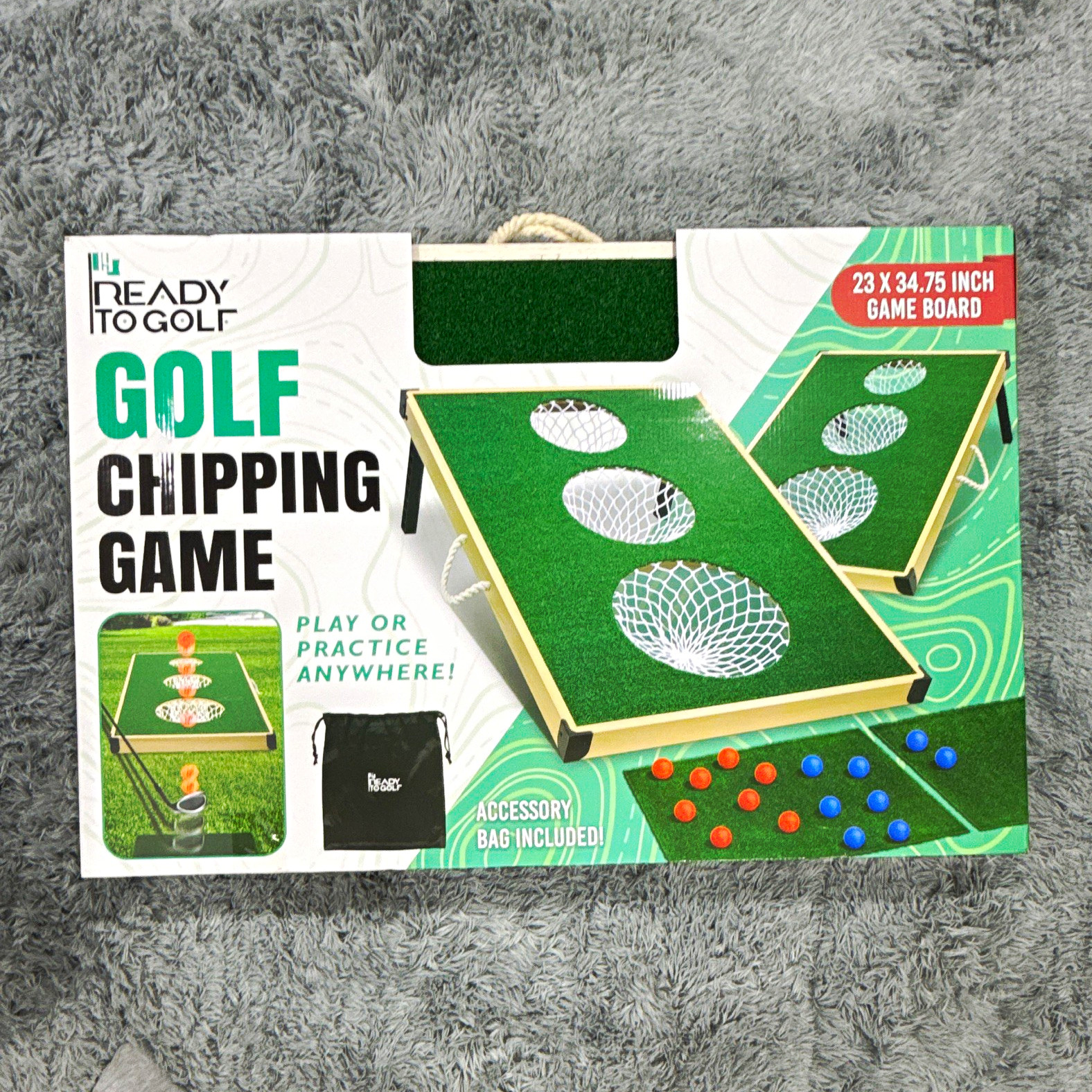 Ready to Golf Golf Chipping Game Set w/ Mats & Foam Balls, 23 x 34.75 in