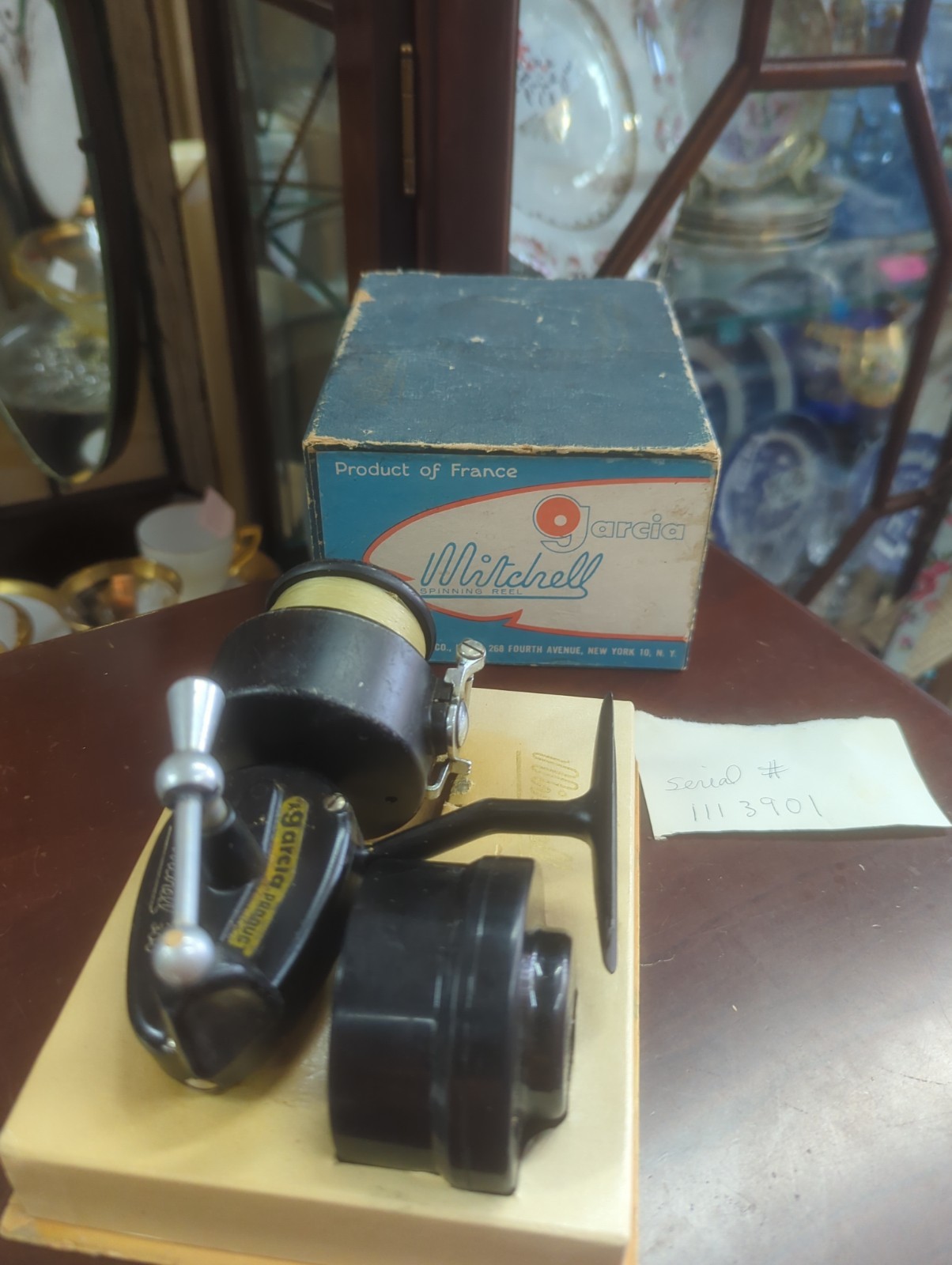 Vintage Garcia Mitchell 300 Spinning Reel Made In France W /Box