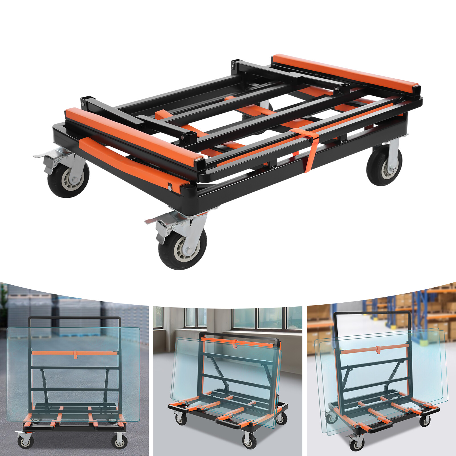 Upgrade Heavy Duty Folding Drywall Cart, Drywall Dolly, Panel Dolly