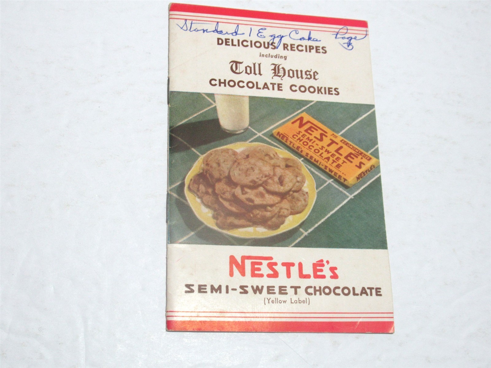 Vintage 1939 Nestle\'s Toll House Chocolate Cookies Recipes Booklet