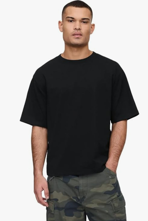GAP Shirt Mens XL Black Vintage Soft Boxy Relaxed Fit Cotton Tee Crewneck NWT
