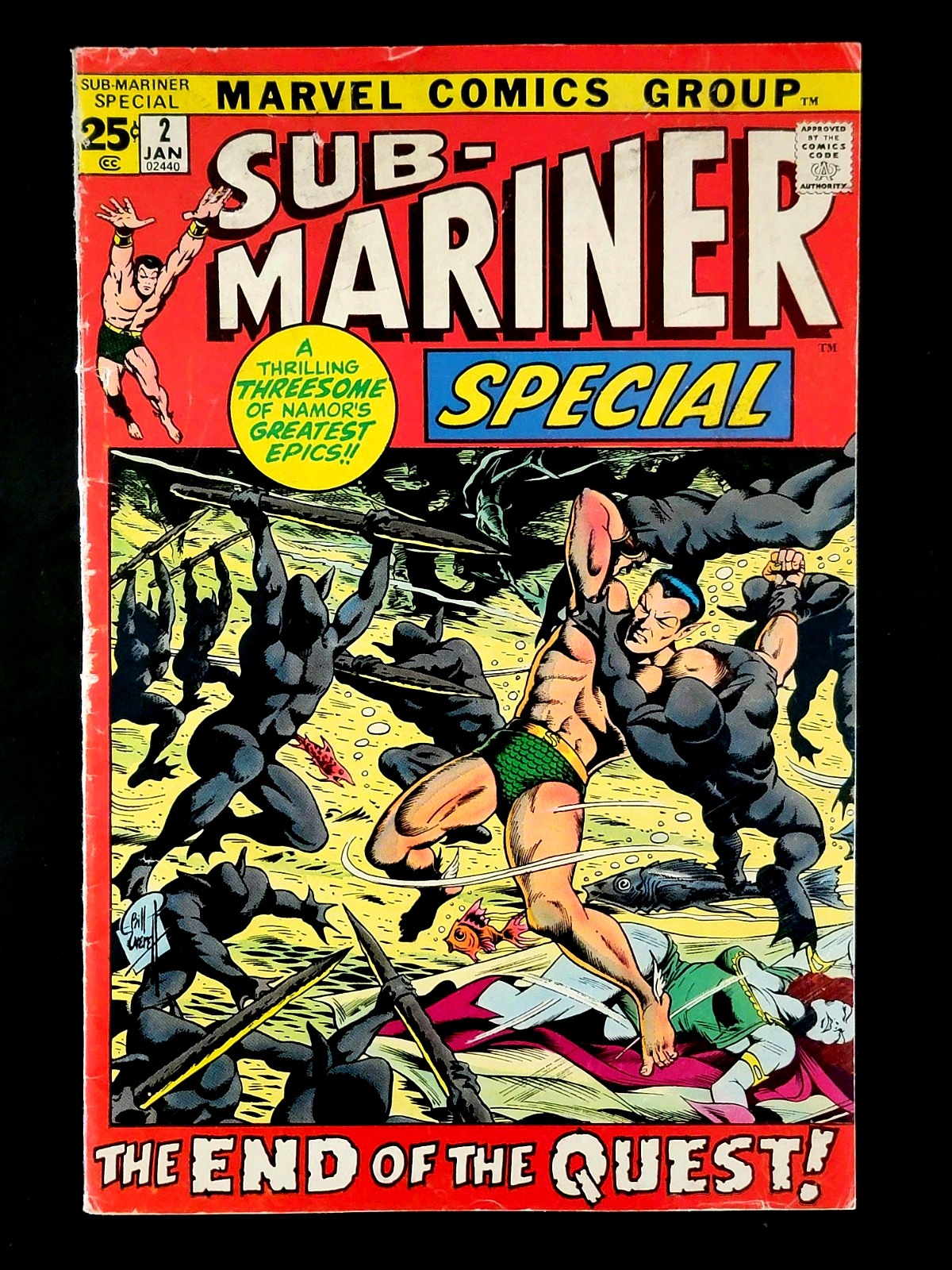 Sub-Mariner Annual #2 (Jan 1972, Marvel)