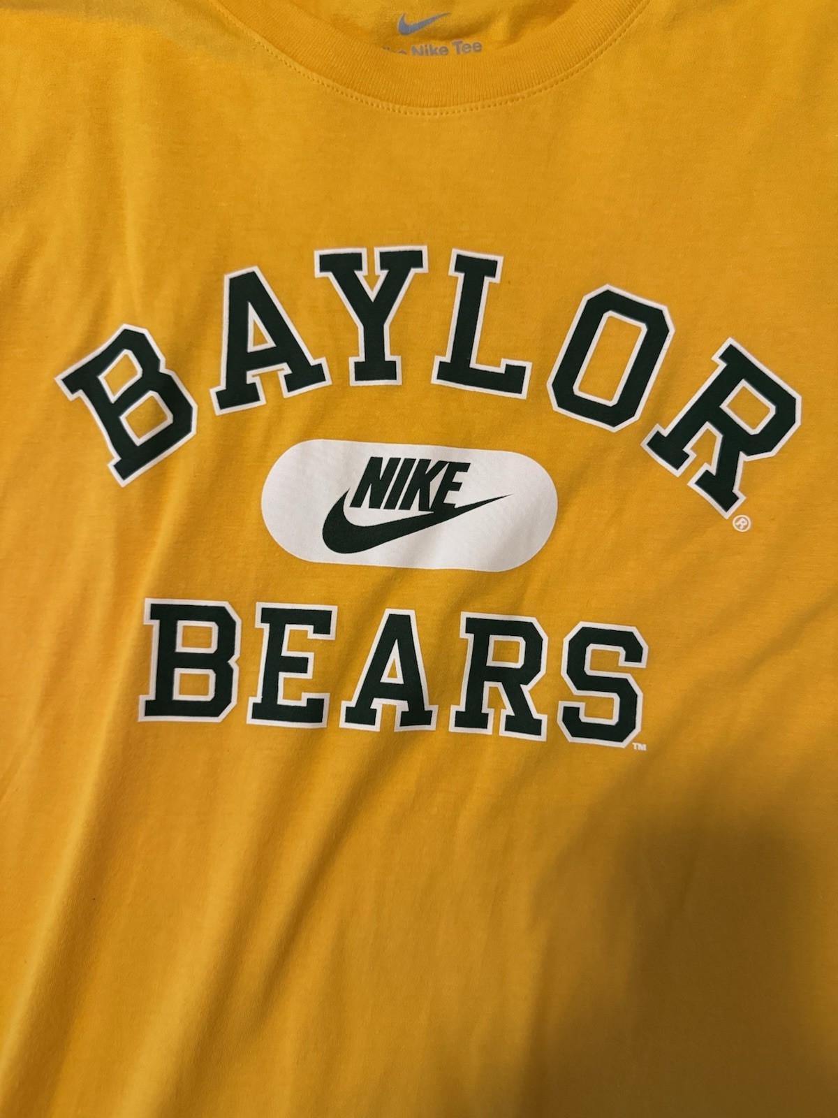 Nike Baylor Bears T-Shirt Mens 2XL XXL Gold NCAA College NWT Nike Baylor Bears T-Shirt Mens 2XL XXL Gold NCAA College NWT