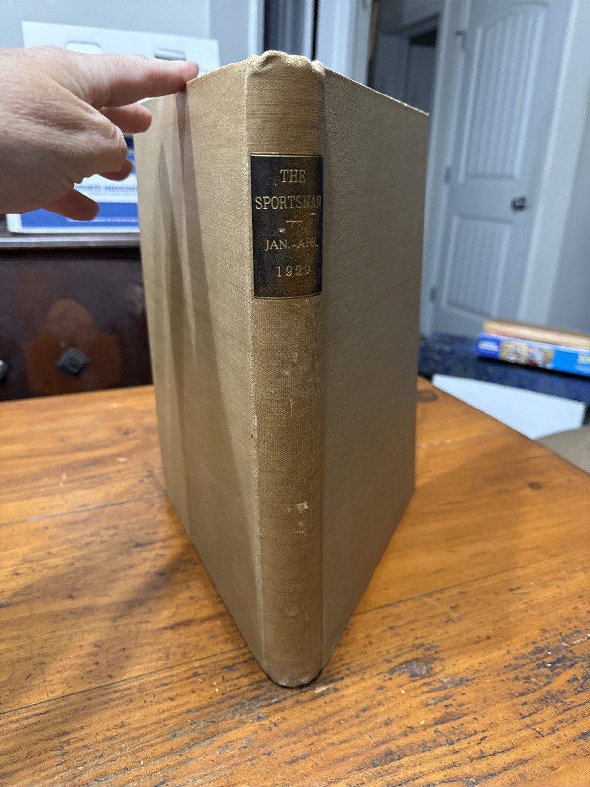 THE SPORTSMAN Magazine Complete Bound Volume V 1929 Jan- Apr. 4 Issues NICE