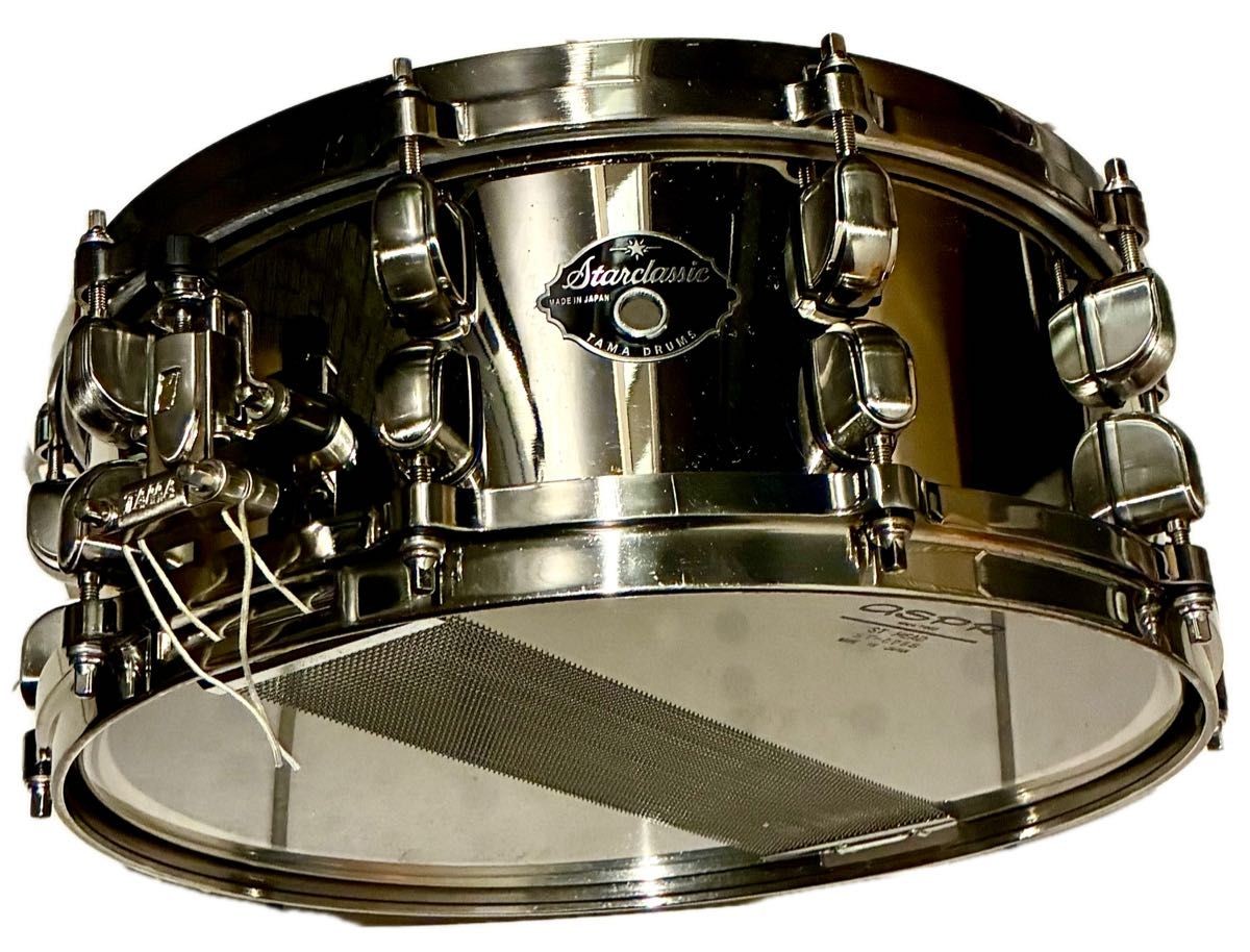 TAMA SAS455PT Pat Torpey Starclassic Brass 14x5.5 Snare Drum Rare Japan MR.BIG