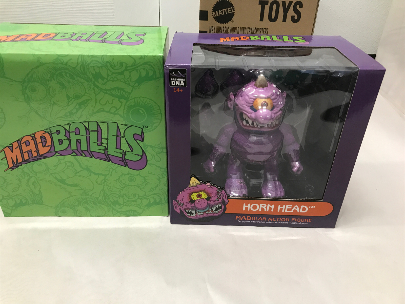 MADBALLS Premium DNA wave 1 HORN HEAD New Damaged Box Read MADBALLS Premium DNA wave 1 HORN HEAD New Damaged Box Read