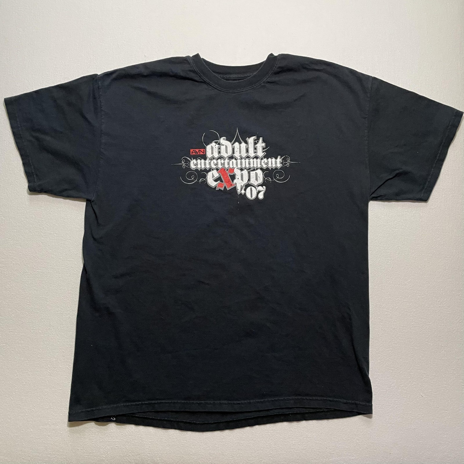 Vintage AVN Adult Entertainment Expo Shirt Mens XL Black 2007 Graphic Y2K 00s