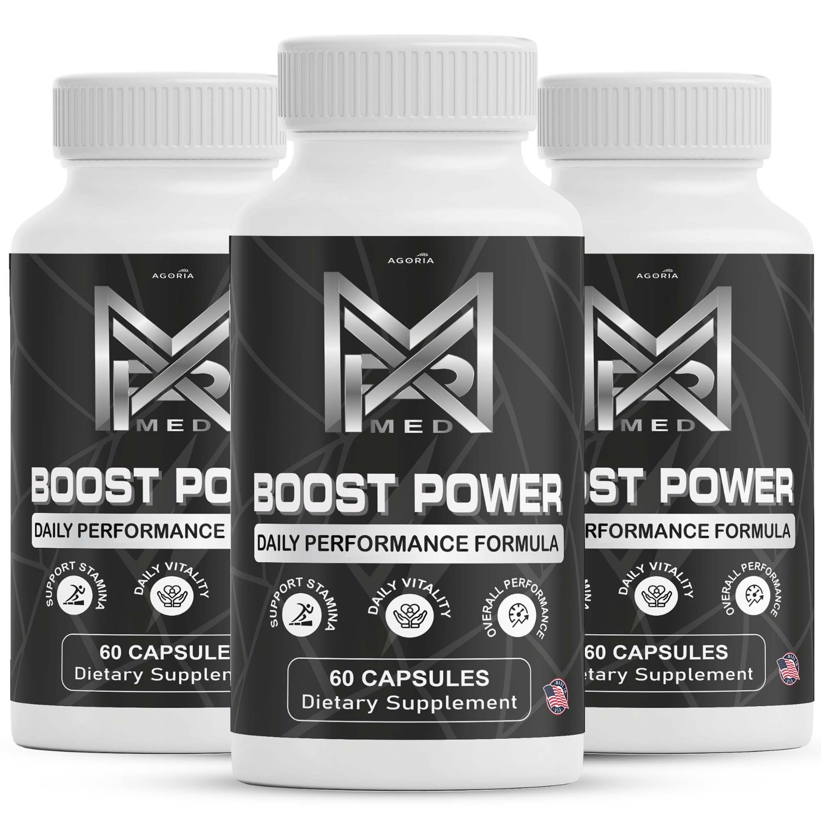 (3 Pack) Boost Power Men\'s Health Support Dietary Supplement Male Capsules (3 Pack) Boost Power Men\'s Health Support Dietary Supplement Male Capsules