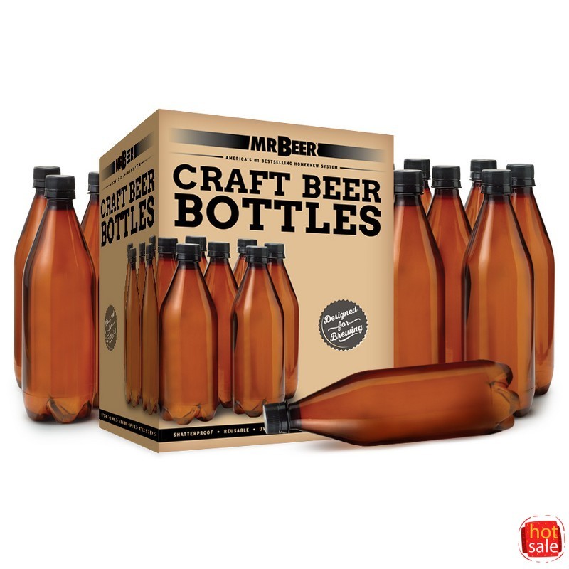 Mr. Beer 740ml Deluxe Beer Bottling System PET Plastic Barware Set
