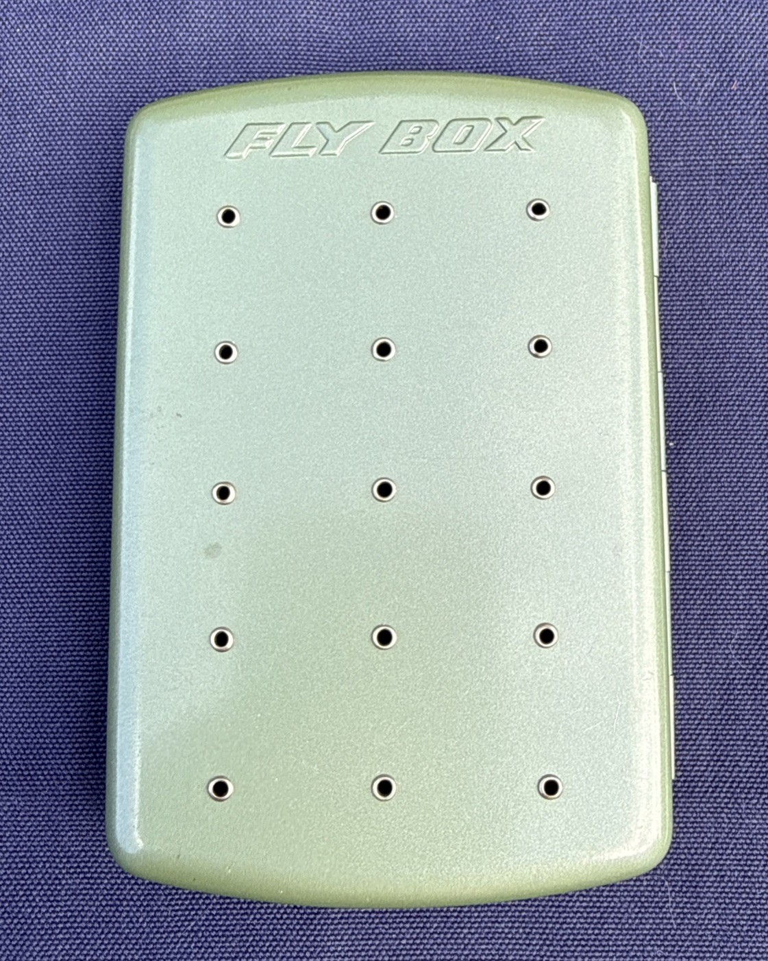 VINTAGE 1970s ALUMINIUM FLY BOX Made in Japan Stainless Steel Hook Racks