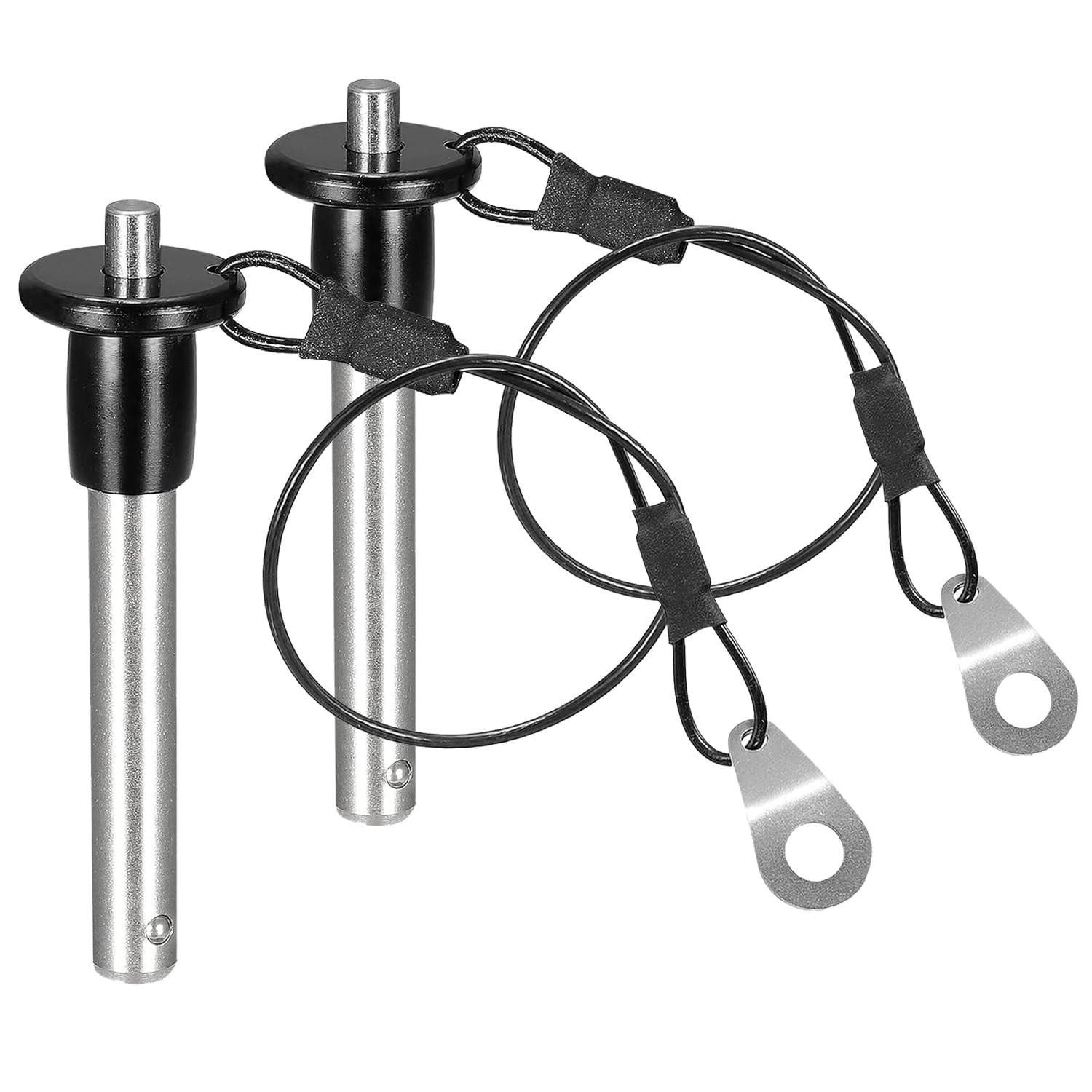 2Pcs 304 Stainless Steel Ball Locking Pins, Push-Button Locking Quick Release 2Pcs 304 Stainless Steel Ball Locking Pins, Push-Button Locking Quick Release