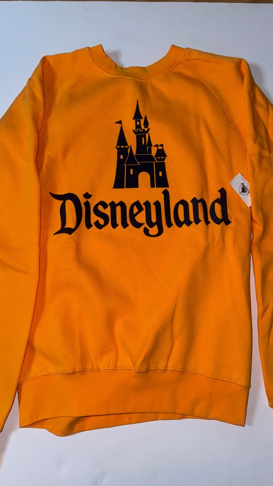Disneyland 70th anniversary  castle sweatshirt orange