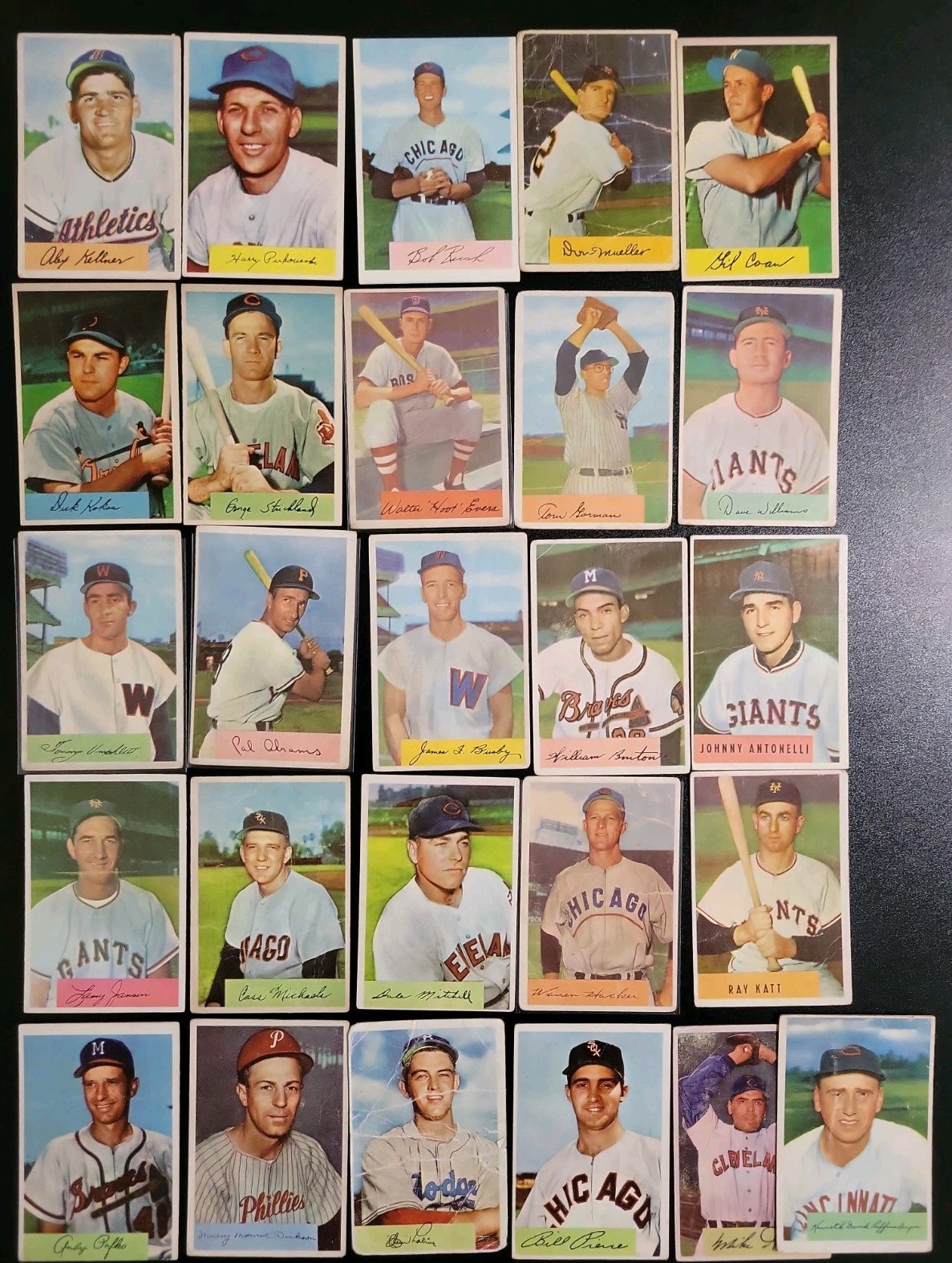 1954 Bowman Starter Lot of 26 Cards - W/ Alex Kellner and Mike Garcia
