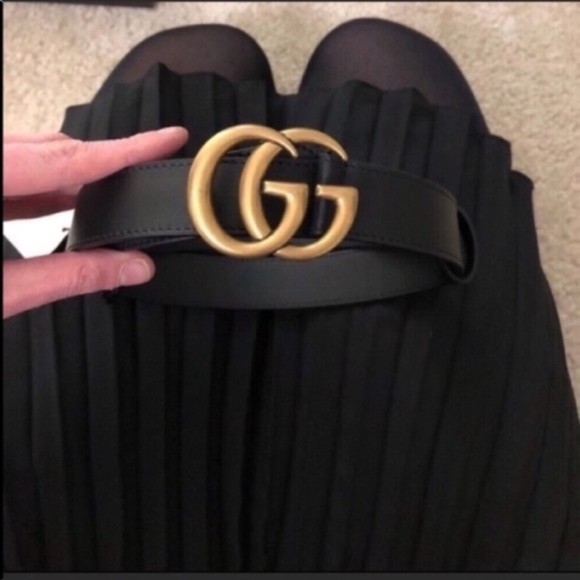 Gucci GG Buckle Belt Size 80cm Fits 25-28 Waist