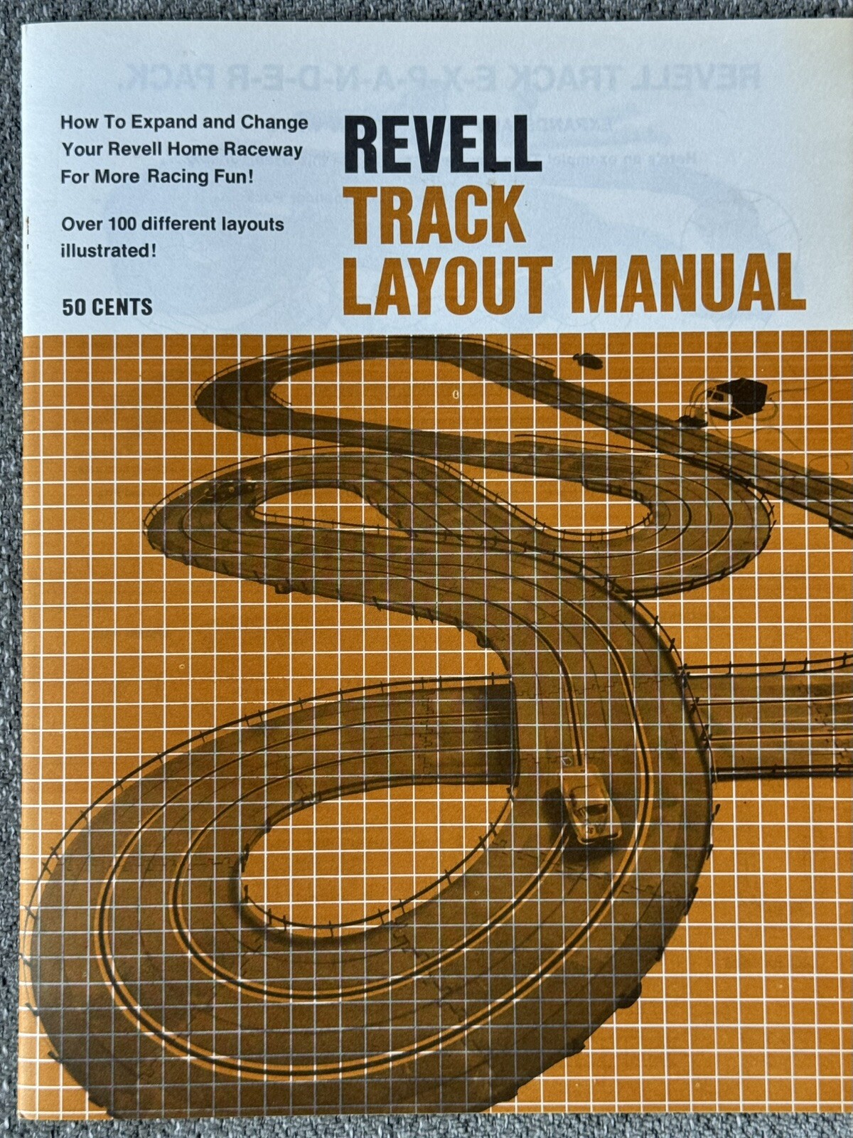 VTG - 1969 Revell Model Car Racing Track Layout Manual & Order Sheet 💯 Original