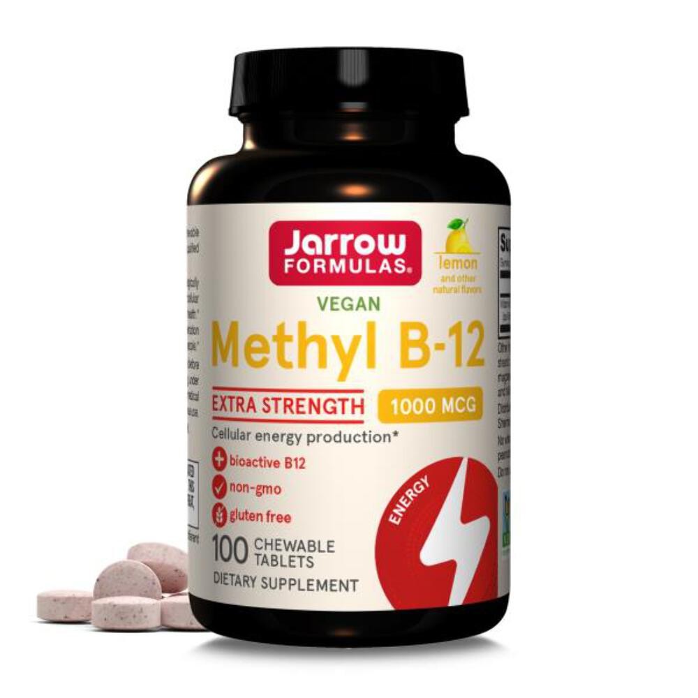 Jarrow Formulas Extra Strength Methyl B-12, Dietary Supplement for Cellular Ener