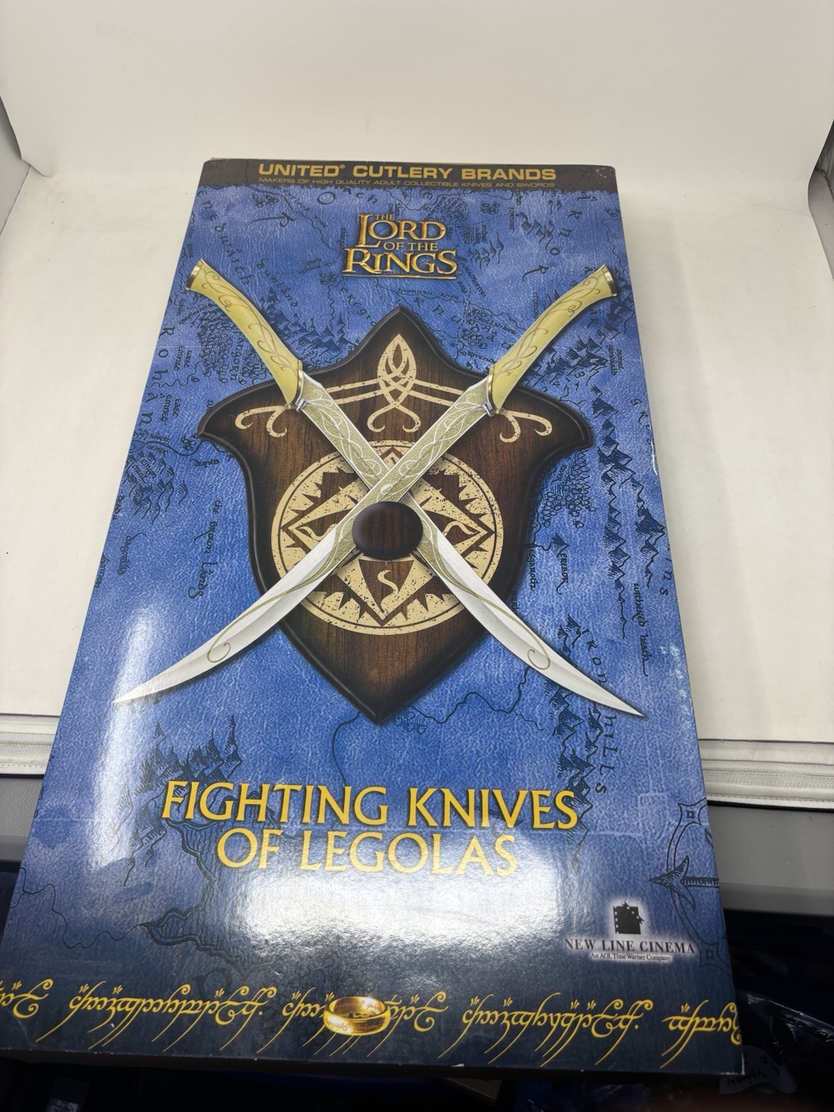 RARE United Cutlery LOTR Fighting Knives Of Legolas UC1372 - Read