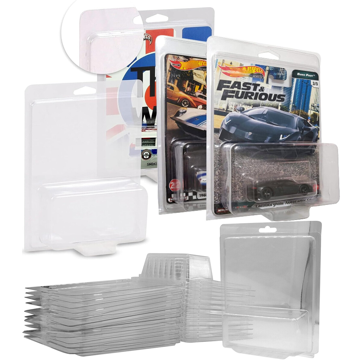 12Pack Protector Cases Display For Rocket Hardware Hot Wheels Car Culture 1/64th