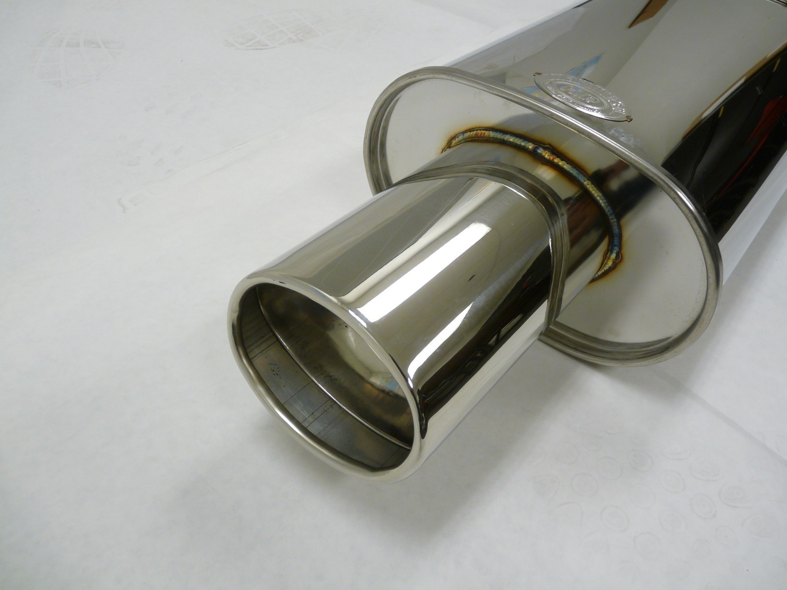 OBX Universal Muffler w Oval Tip for Maximizer HR07+FM-ER16 MX002 2.5