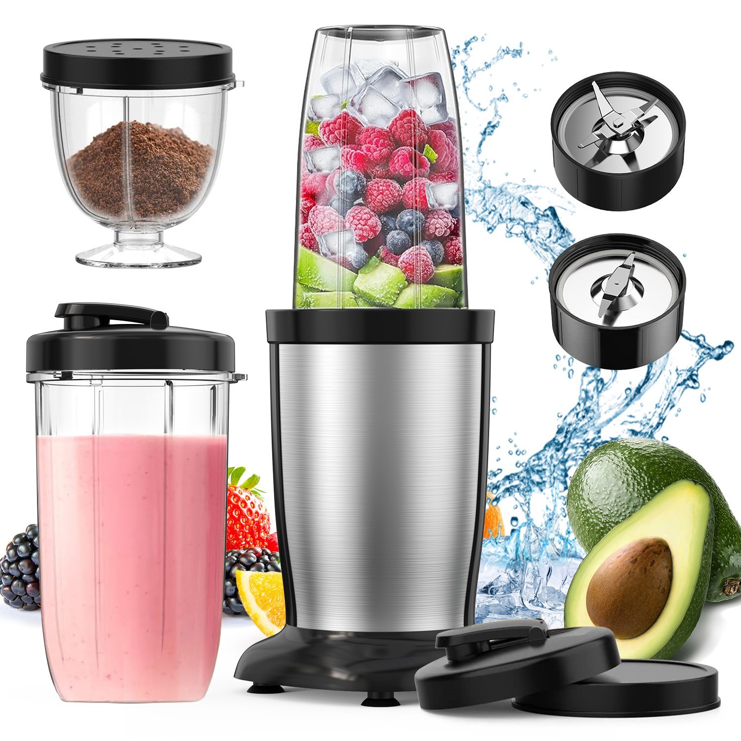 901W Personal Countertop Blender for Shakes and Smoothies Juicer w/ Cup Blender 901W Personal Countertop Blender for Shakes and Smoothies Juicer w/ Cup Blender