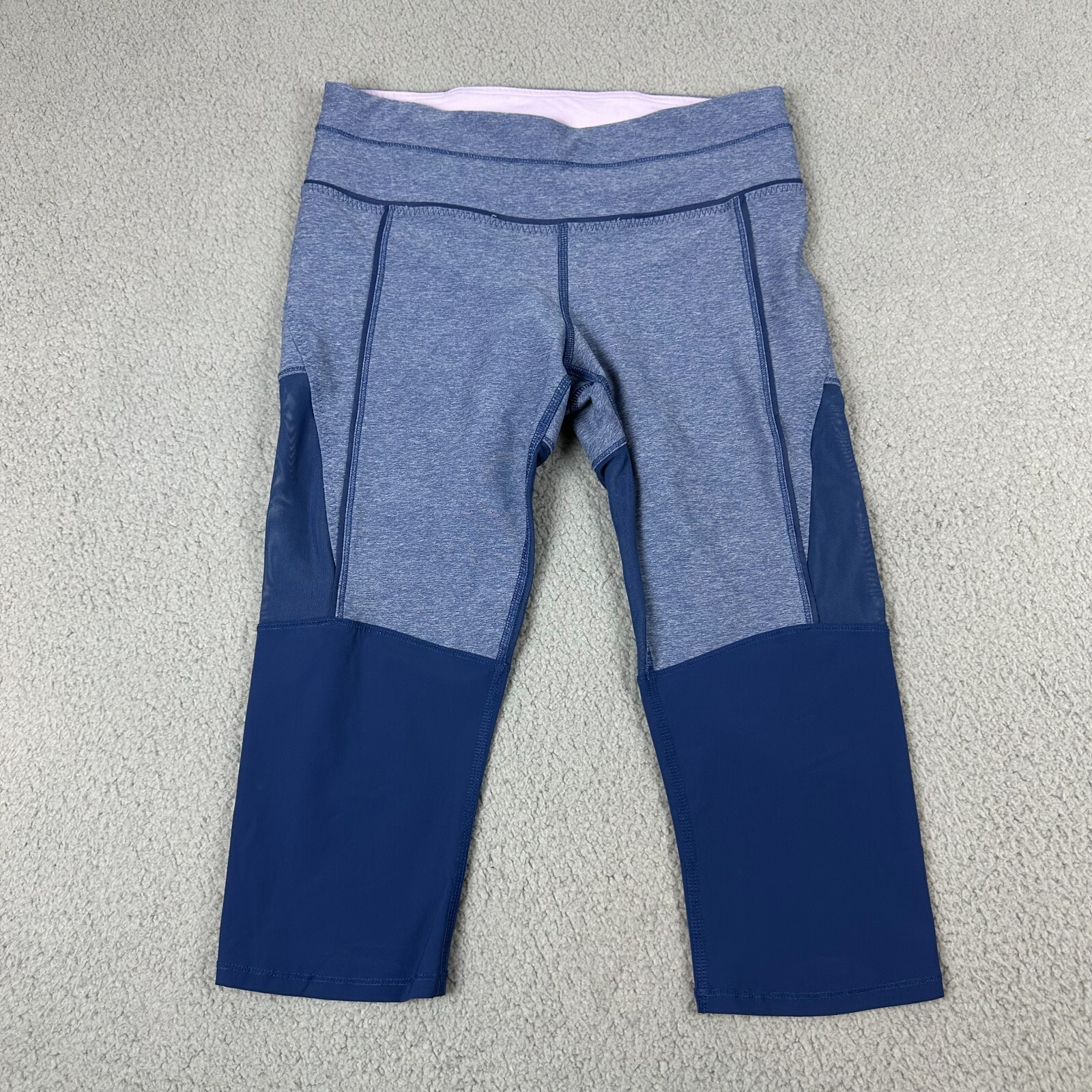 Lululemon Athletica Leggings Womens 26 Waist Blue High-Waisted Cropped Yoga Gym