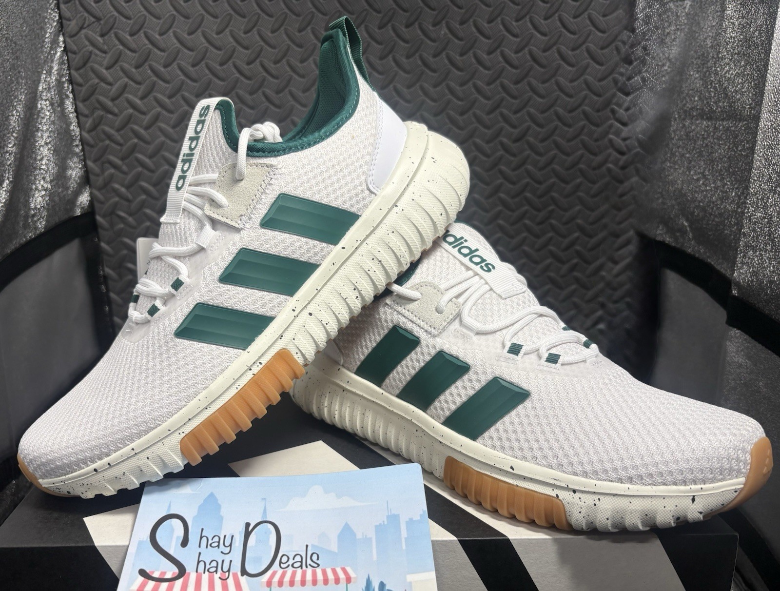 adidas KAPTIR 4.0 mens Size 9 NEW W Box  white/green/gum JQ4604