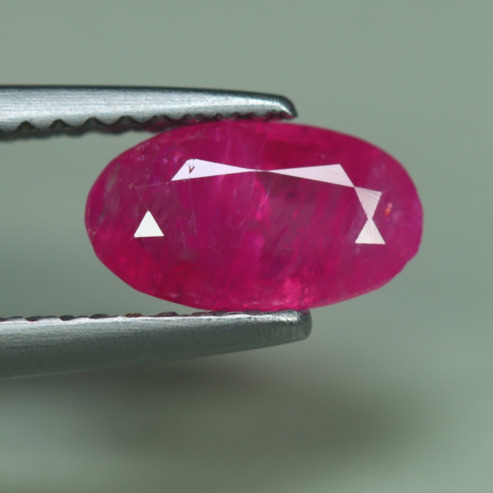 1.24 Cts_Precious_100 % Natural Mozambique Pinkish Red Ruby_Normal Heated