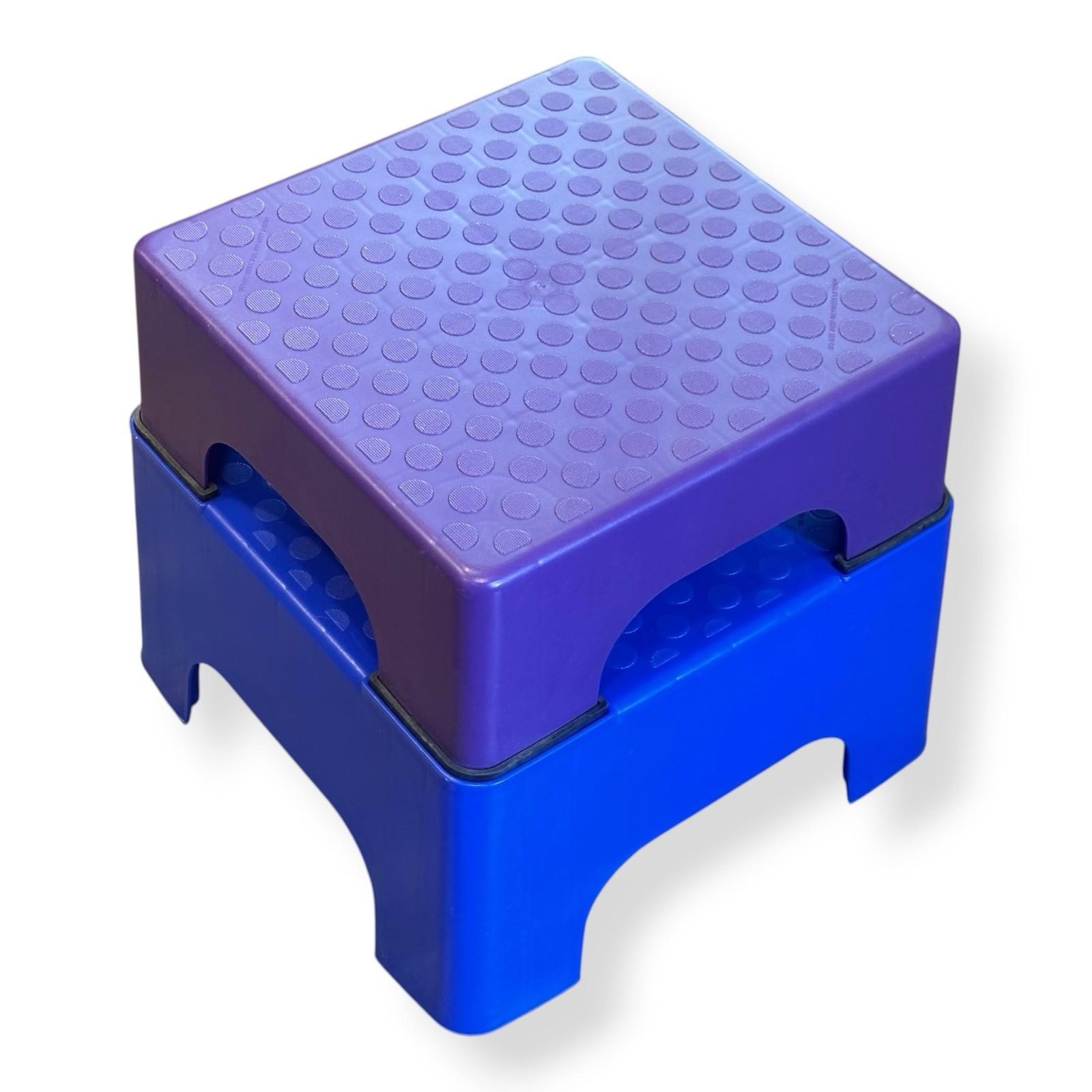 The FIRM Fanny Lifter Exercise Steps Purple Top Blue Bottom 8 Rubber Feet