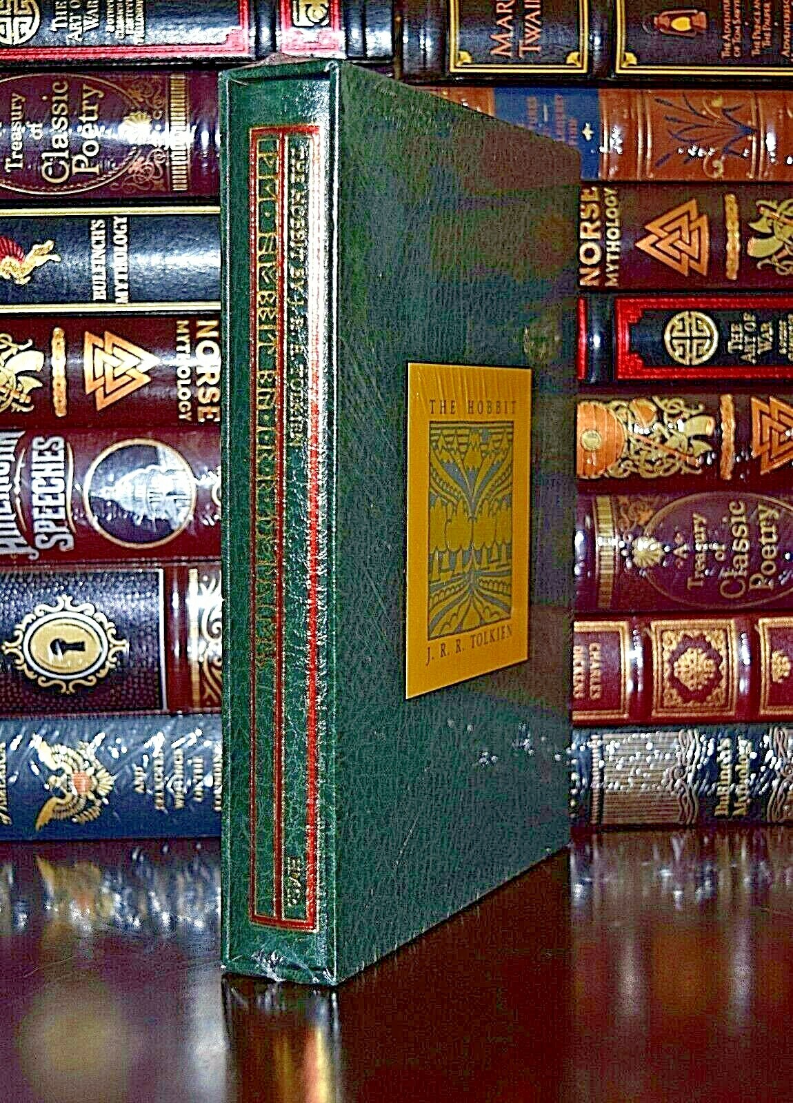 New Hobbit by J.R. Tolkien Leather Bound Deluxe Collector\'s Slipcase Hardcover