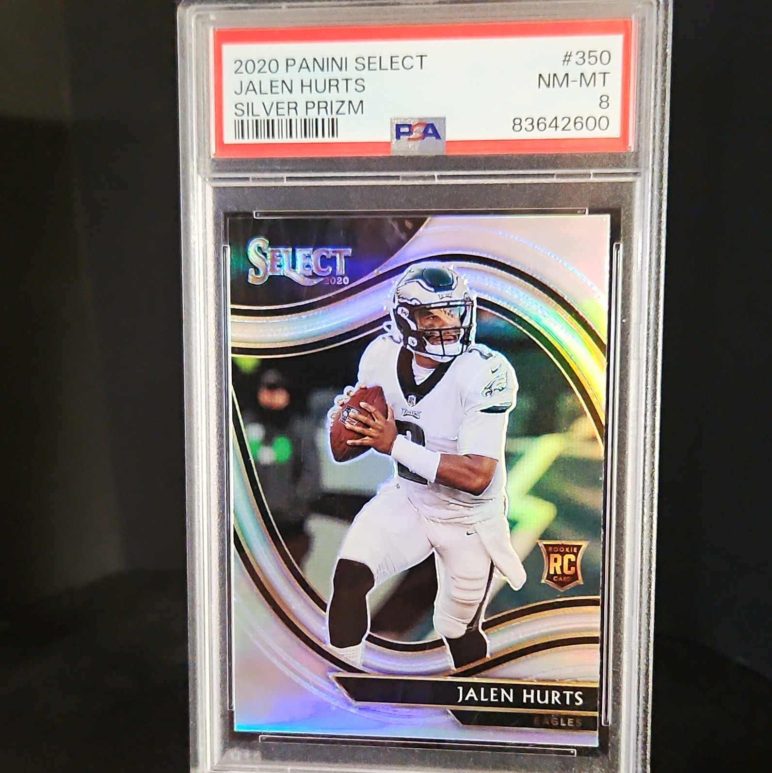 Panini 2020 Select Field Level Silver Prizm Jalen Hurts Rookie #350 Eagles