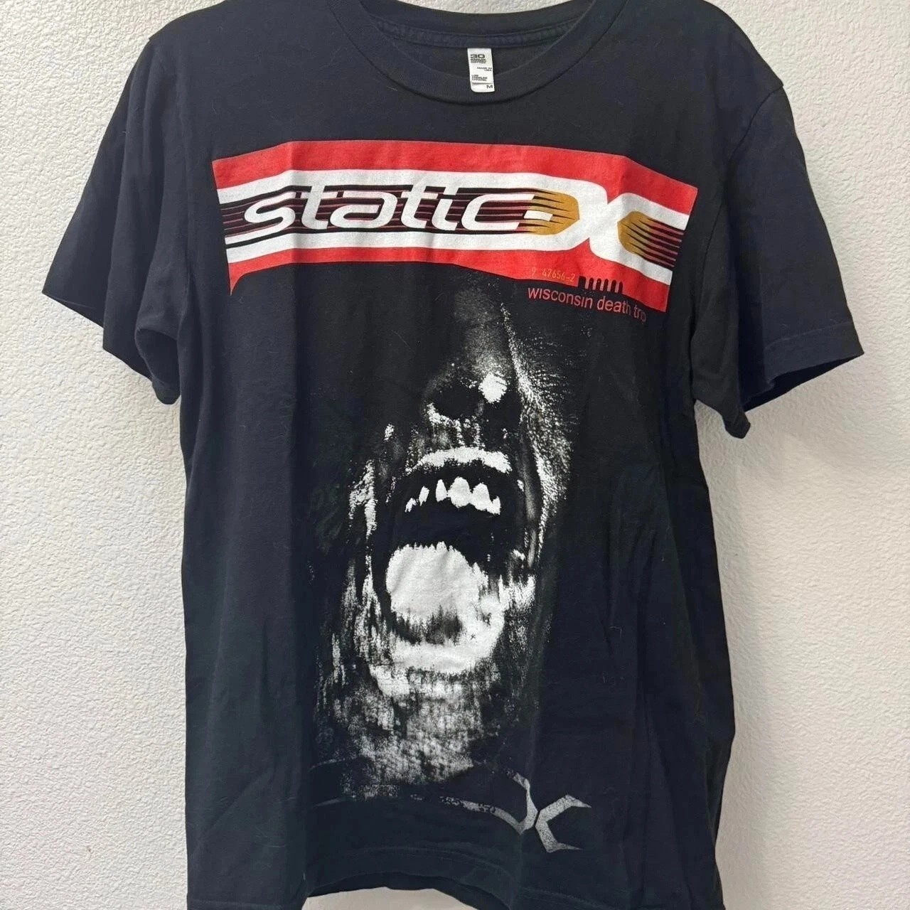 Static-X tour rock music short sleeve black color shirt Reprint