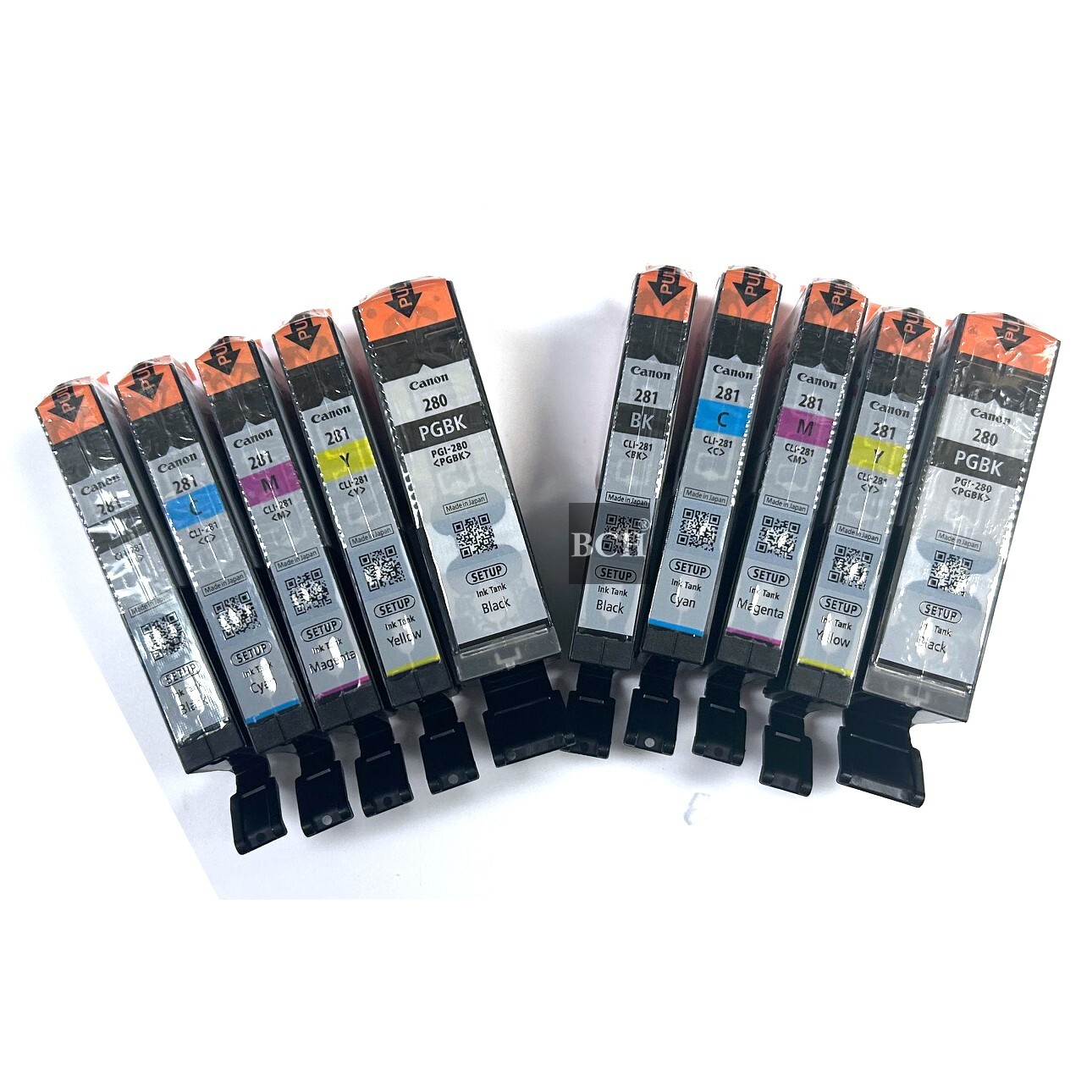 Genuine Canon 280/281 Ink Cartridges 2 Full Sets (10-Pack) OEM Brand Ne Genuine Canon 280/281 Ink Cartridges 2 Full Sets (10-Pack) OEM Brand Ne