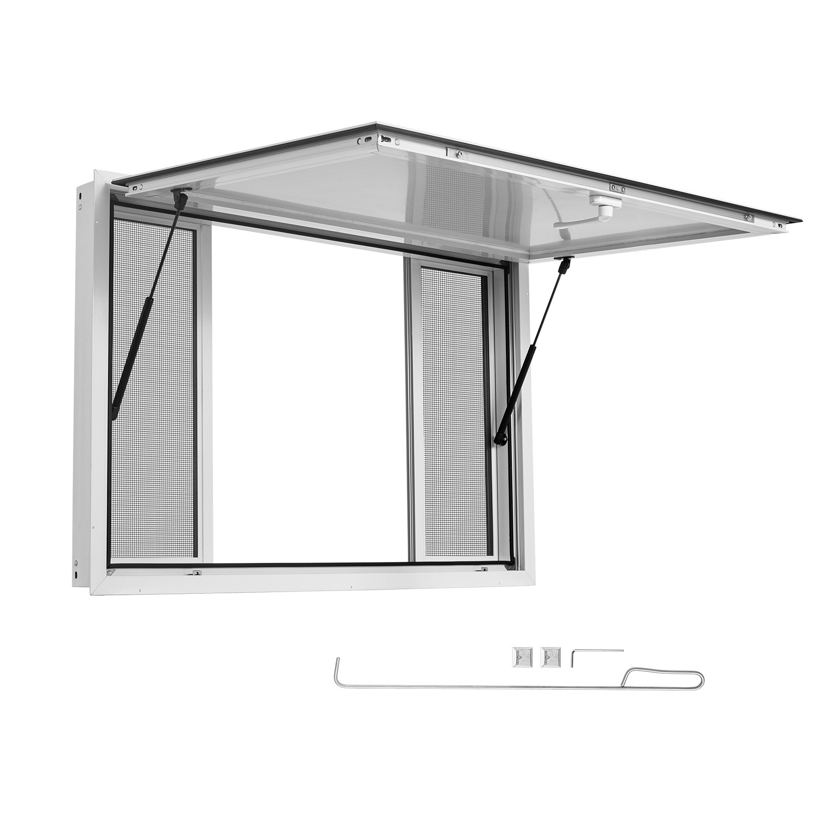 Uimoso 60x36 in Aluminum Service Window with Frame for Food Trucks