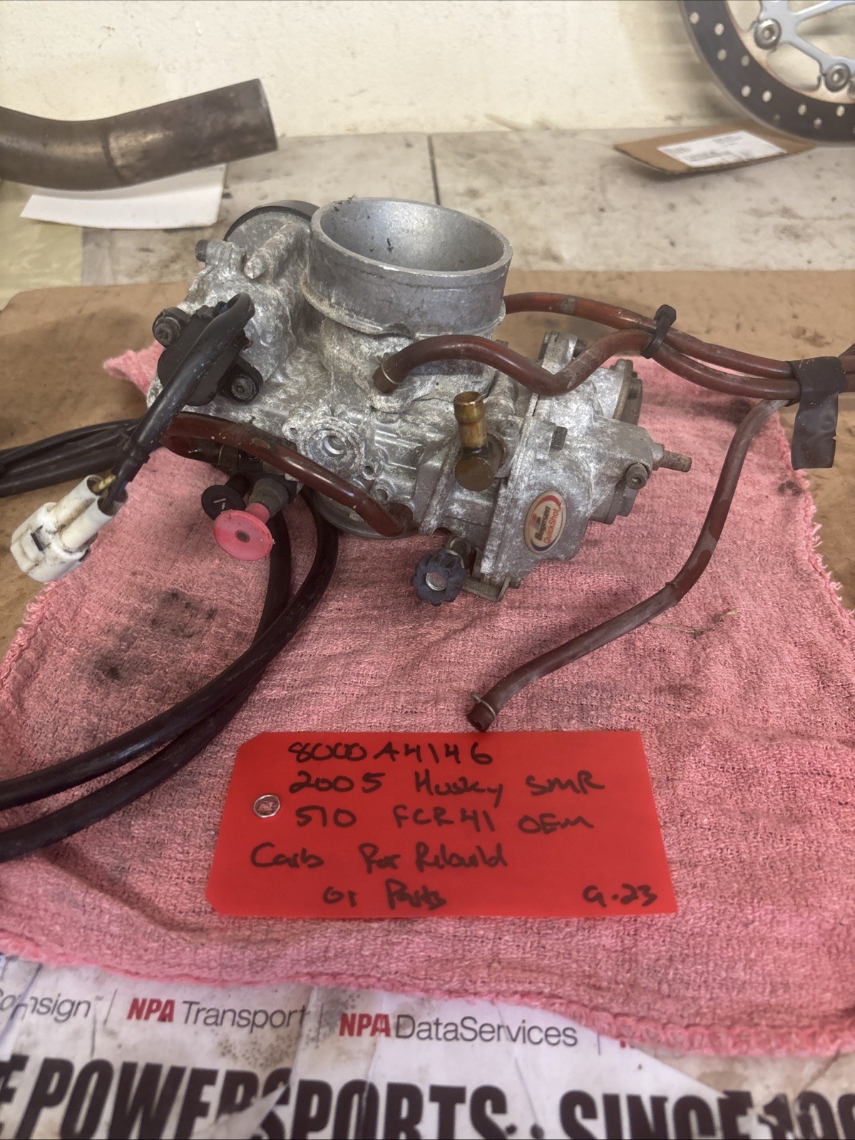 Husqvarna SMR510 OEM Keihin FCR41 Carburetor 8000A4146 Used For Rebuild 2005 510