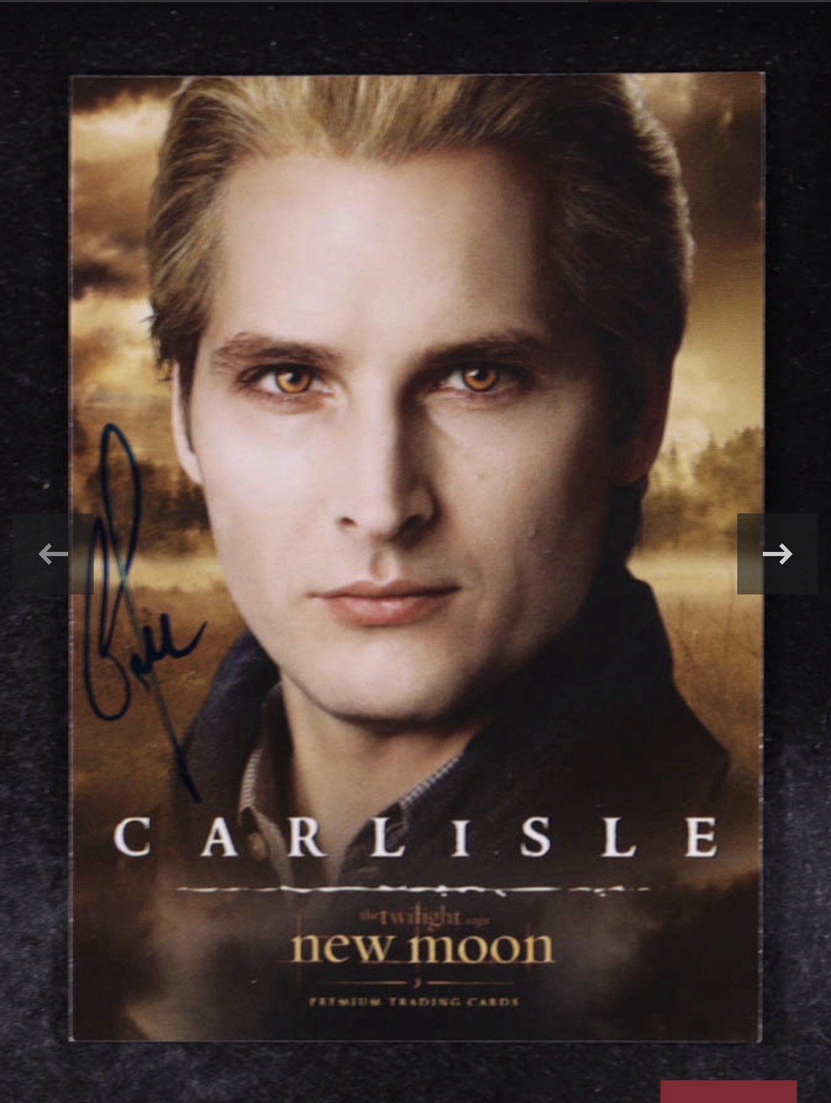 Peter Facinelli Signed 2009 NECA Twilight New Moon #9 Carlisle JSA Witnessed