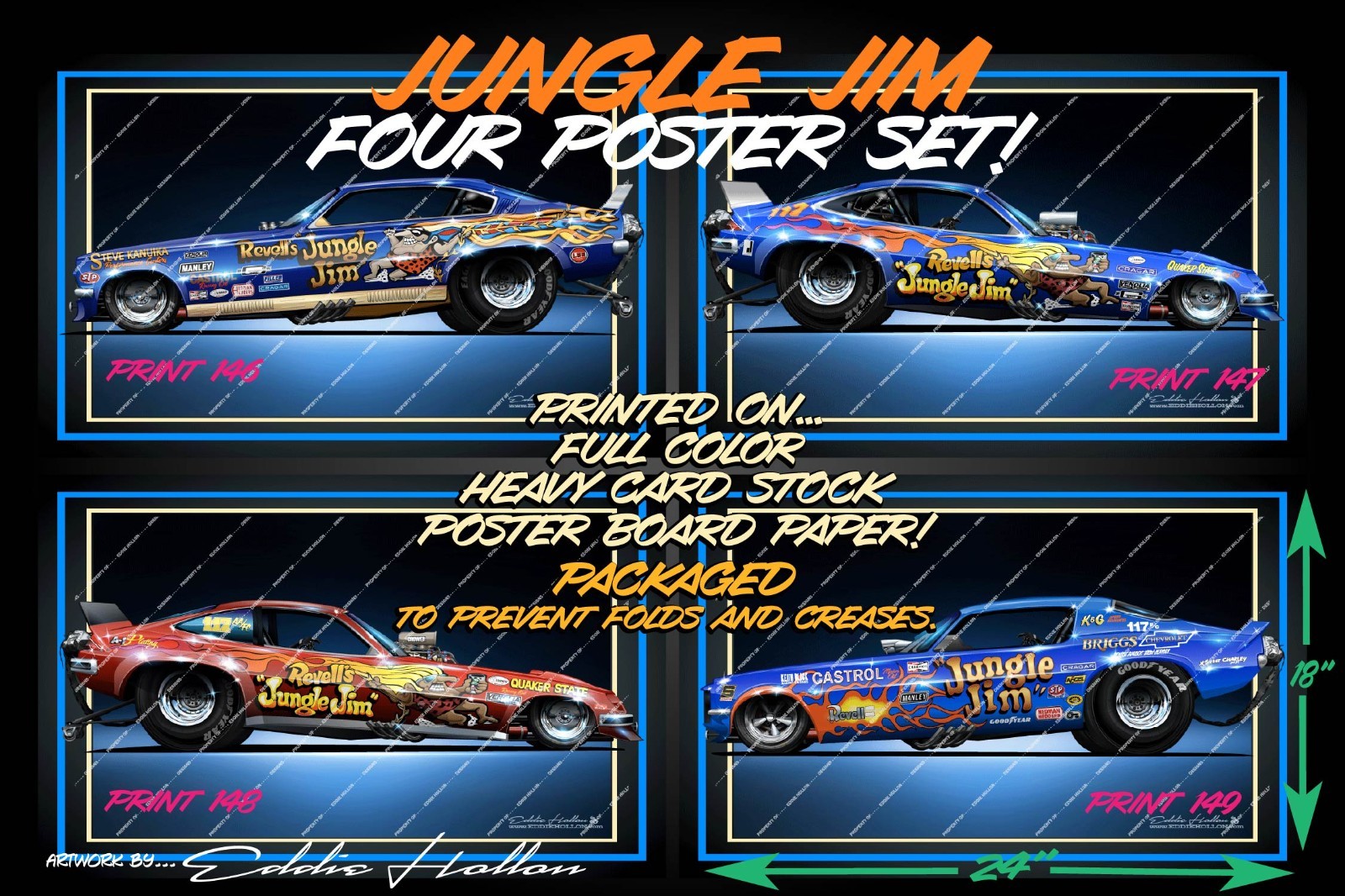 Jungle Jim 4 Poster SET (145-149) 