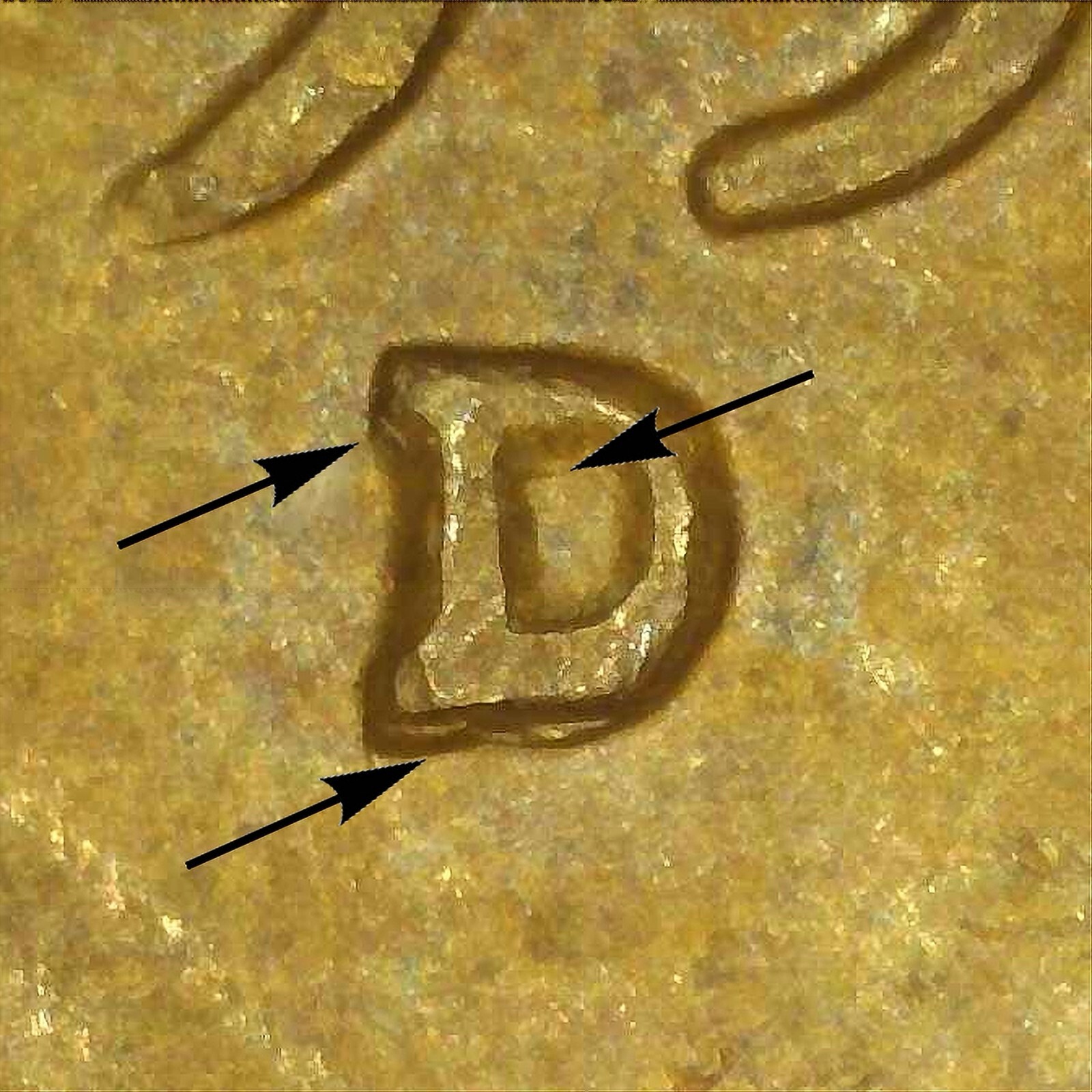 1955 D/D South ~ Lincoln Wheat Cent ~ RPM-001 ~ RE-PUNCHED Mint Mark ~ ERROR