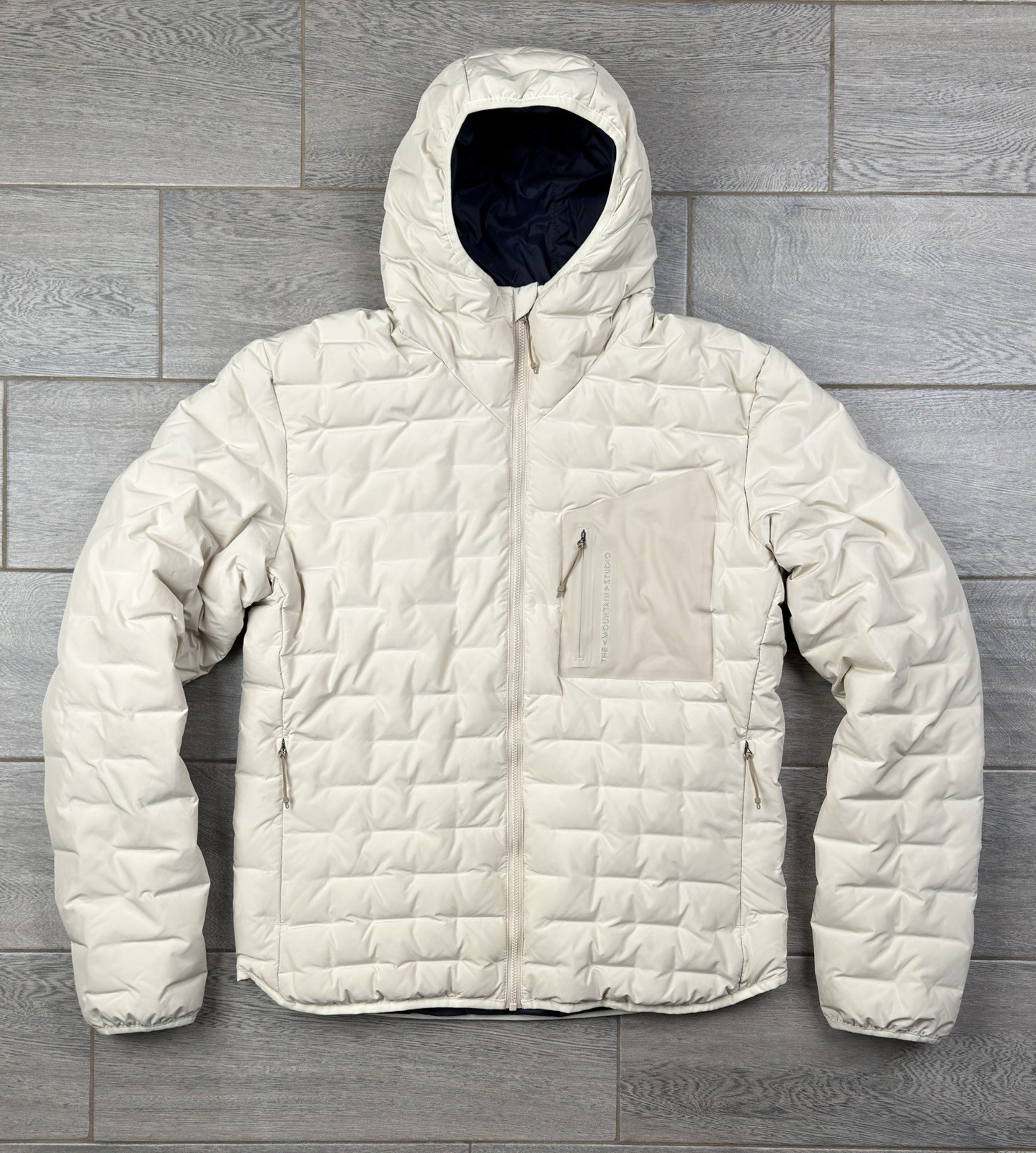 The Mountain Studio Cream Men\'s Reversible D-3 RL Down Jacket New With Defects M