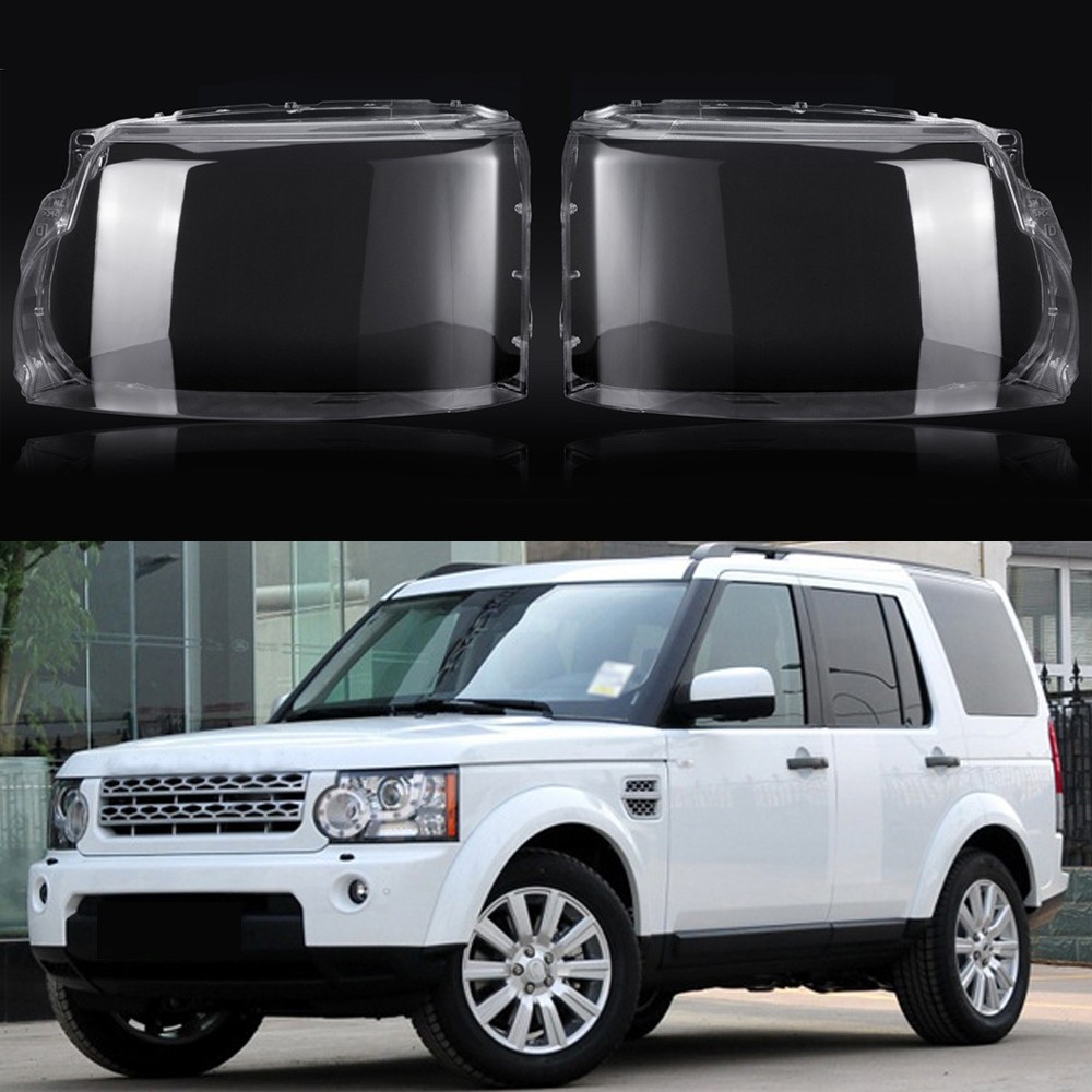 Left+Right 1 Pair For Land Rover Discovery 4 LR4 2014-2016 Headlight Lens Covers