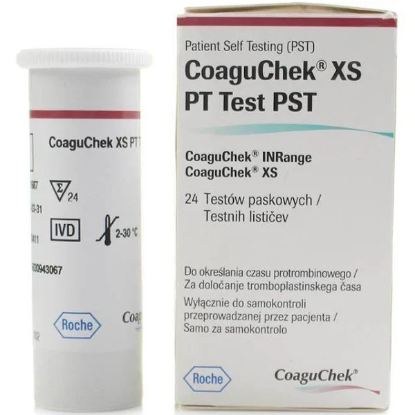 CoaguChek XS PT Test  24ct Strips EXPIRATION 10-31-2027