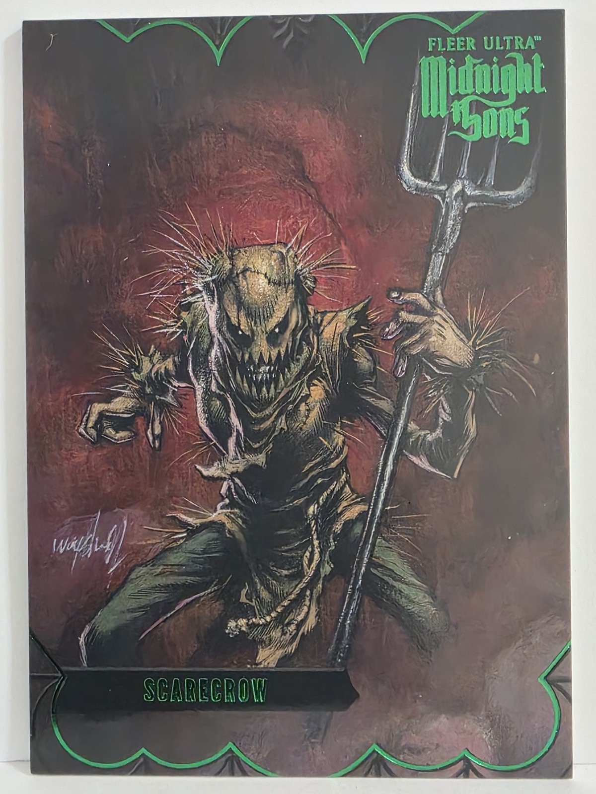 2023 Fleer Ultra Marvel Midnight Sons #82 Scarecrow Green